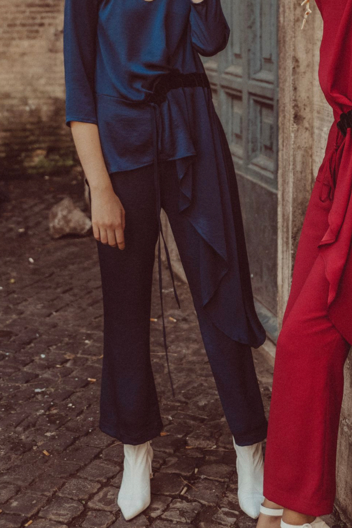 CROP PANTS SETBON NAVY