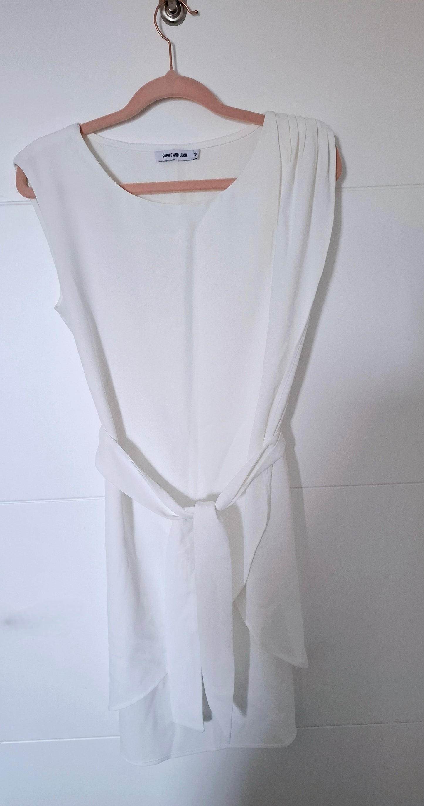 Top/vestido blanco