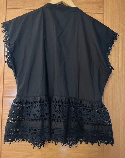 TOP SEA POPELIN NEGRO