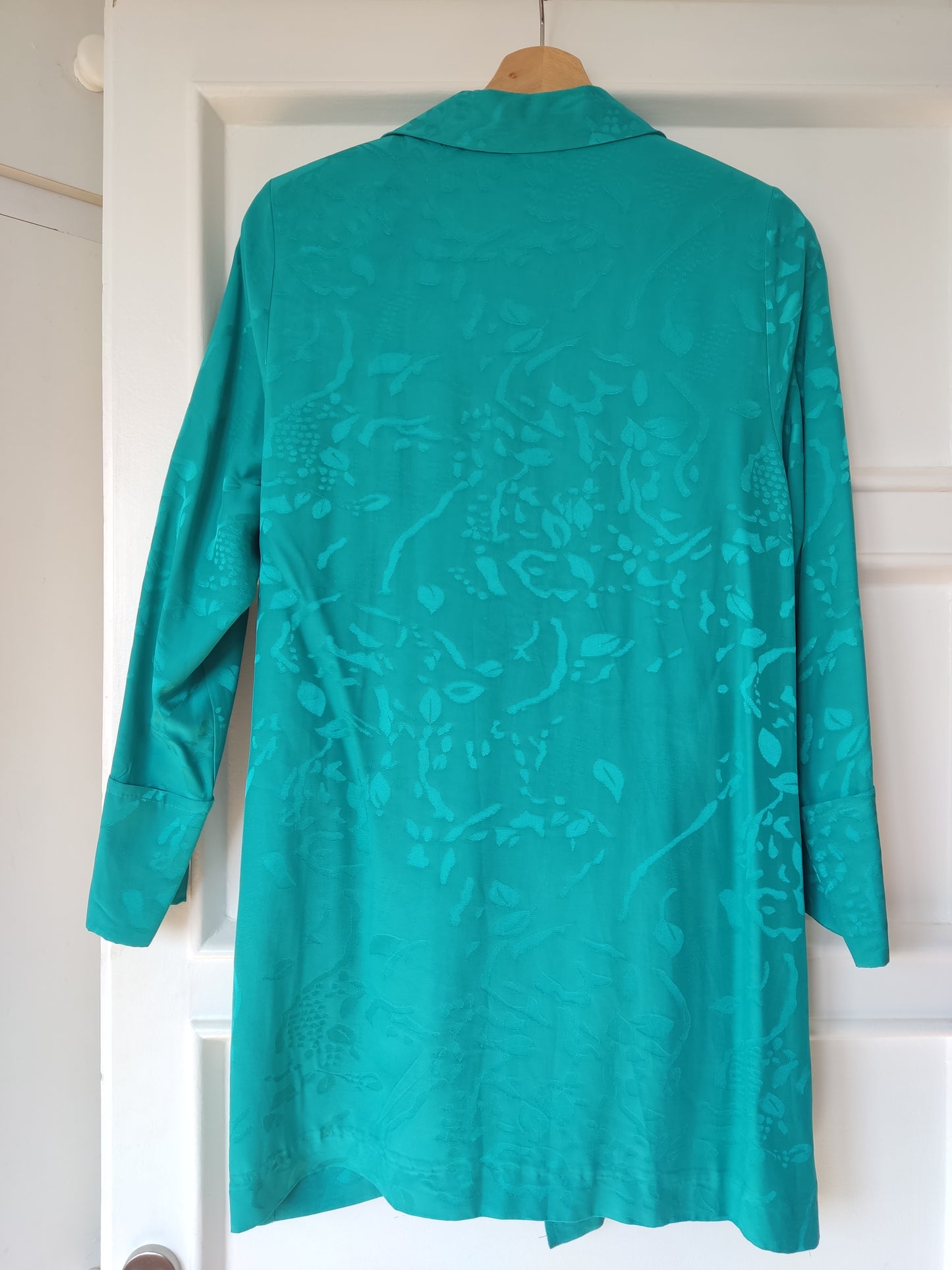 CHAQUETA BANON RAMAS TURQUESA