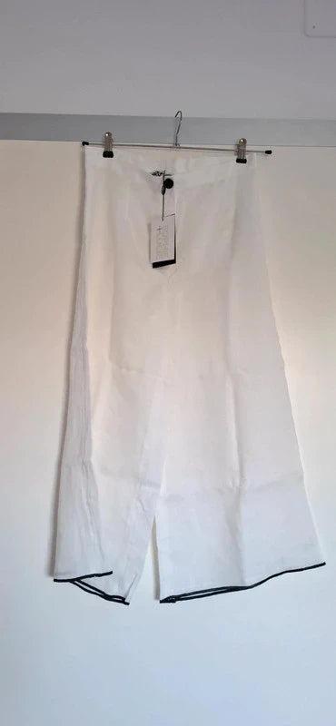 PANTALÓN FESTÓN HILO BLANCO
