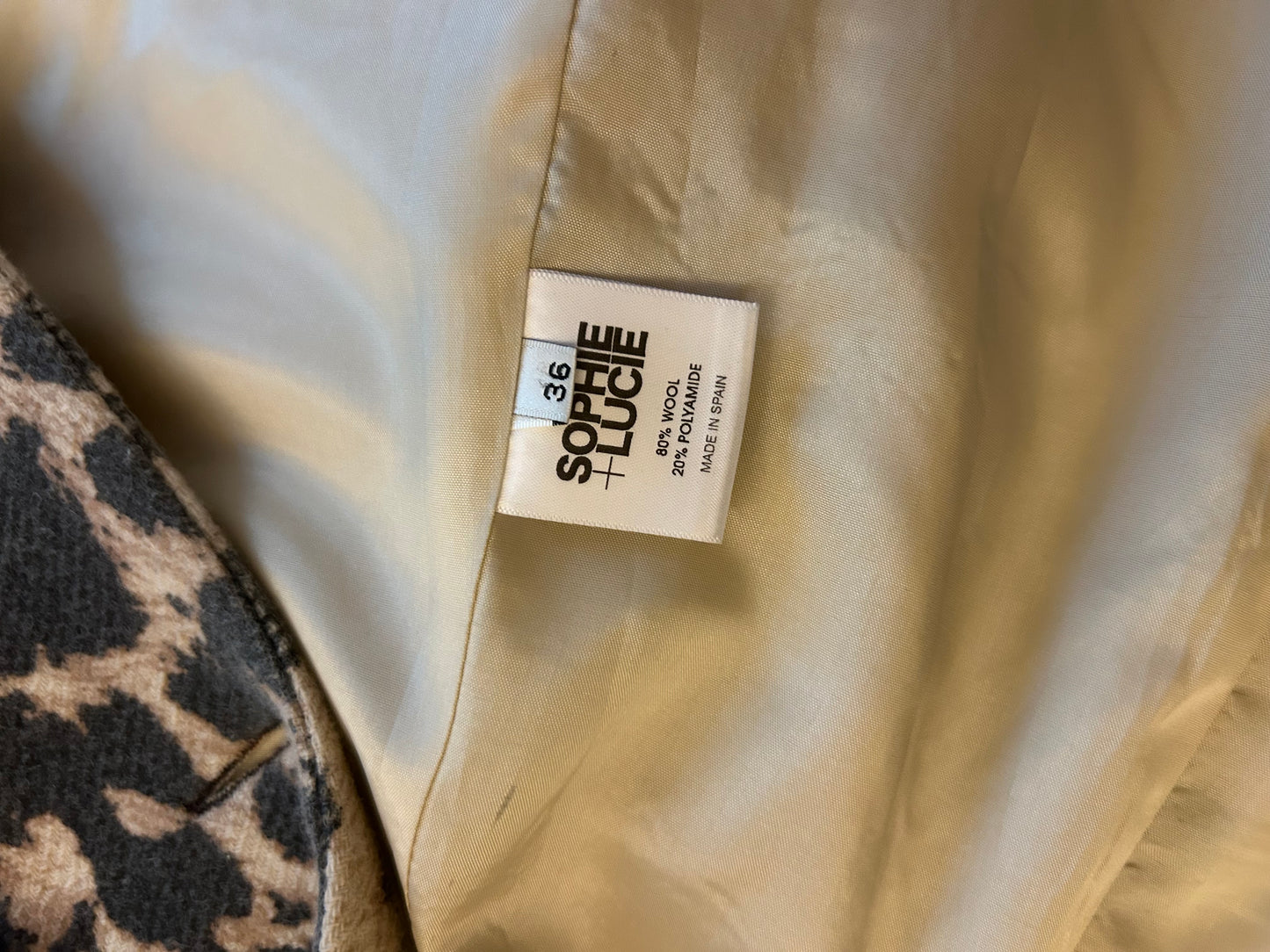 Blazer mancha lana