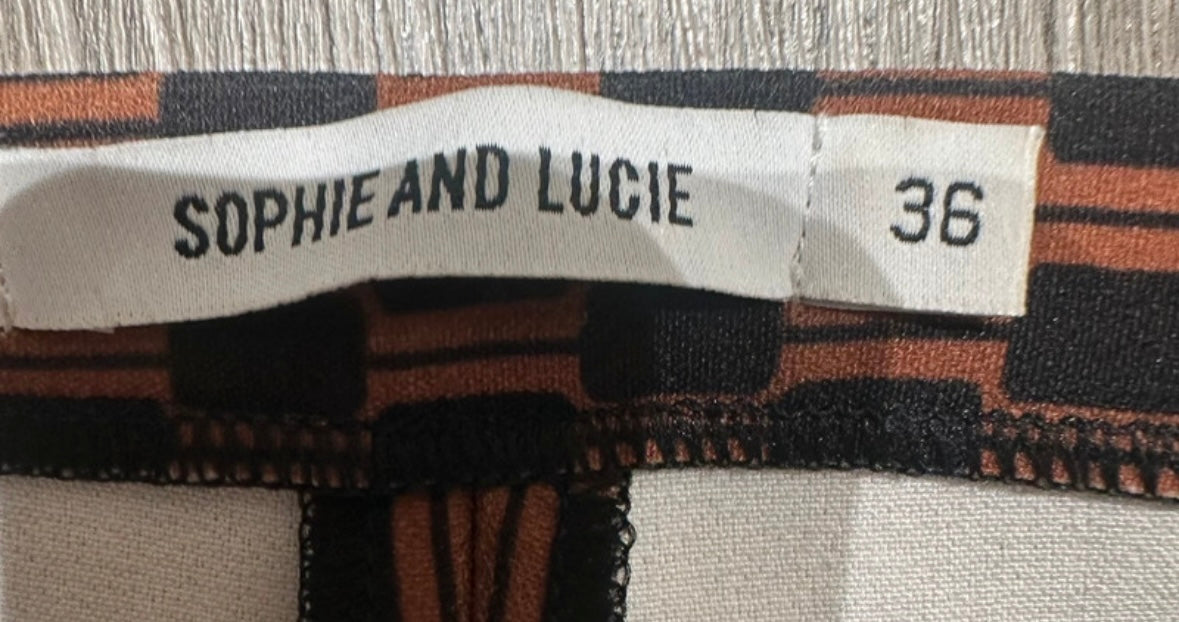 Geometric print suit