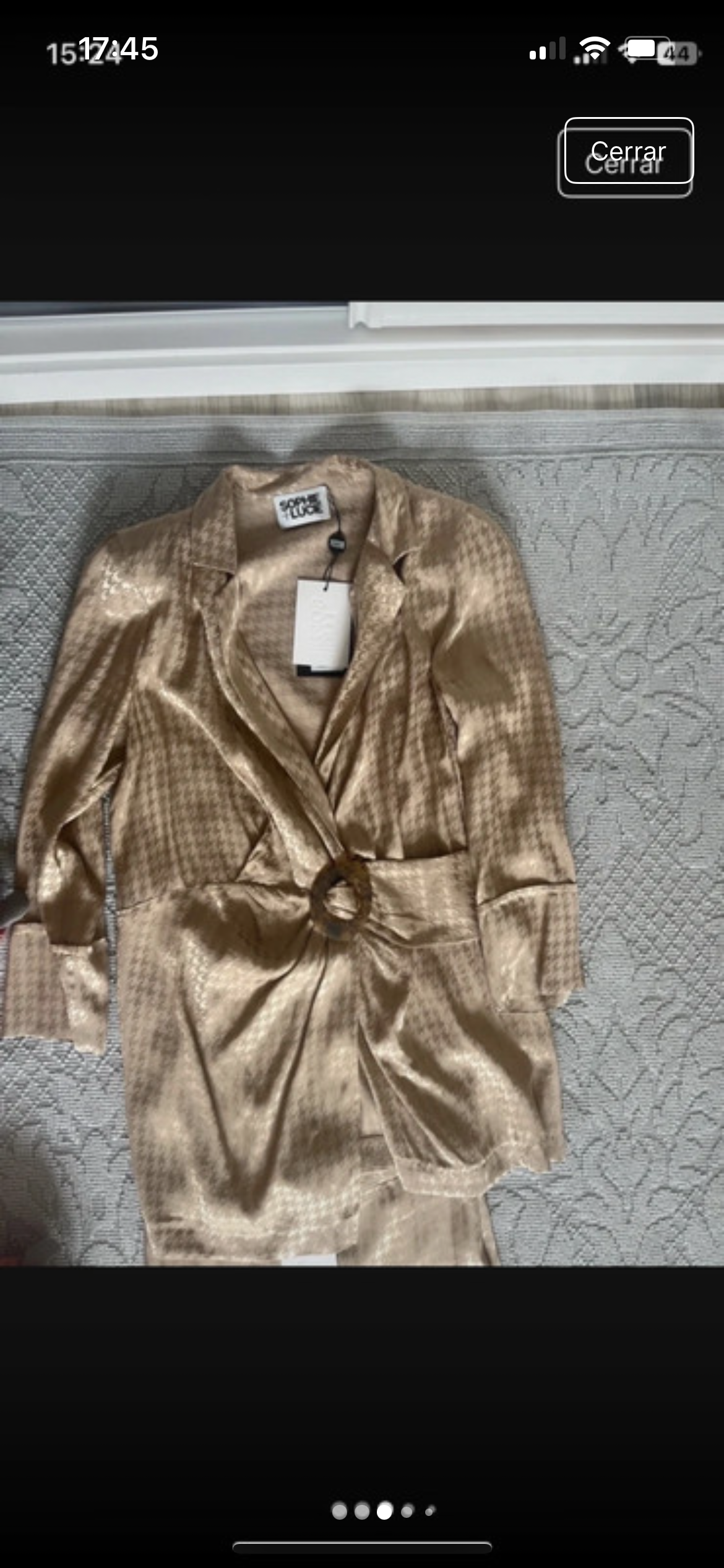 BANON HOUNDSTOOTH SAND JACKET