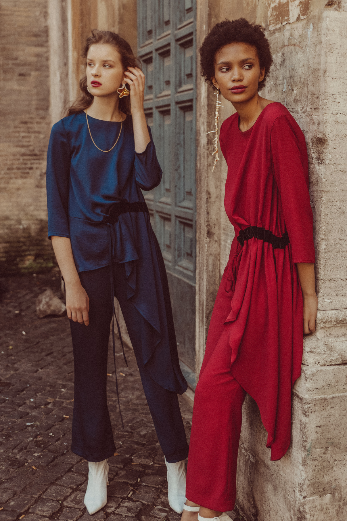 SETBON NAVY IRREGULAR TUNIC