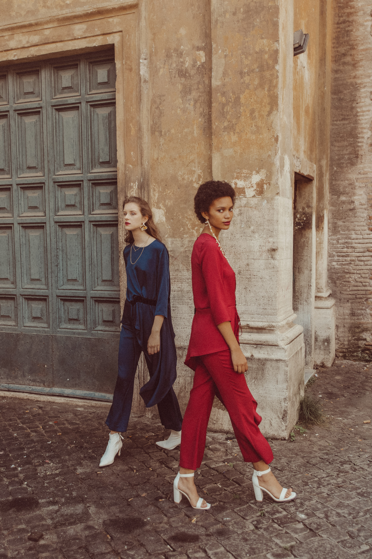 IRREGULAR TUNIC SETBON CHERRY