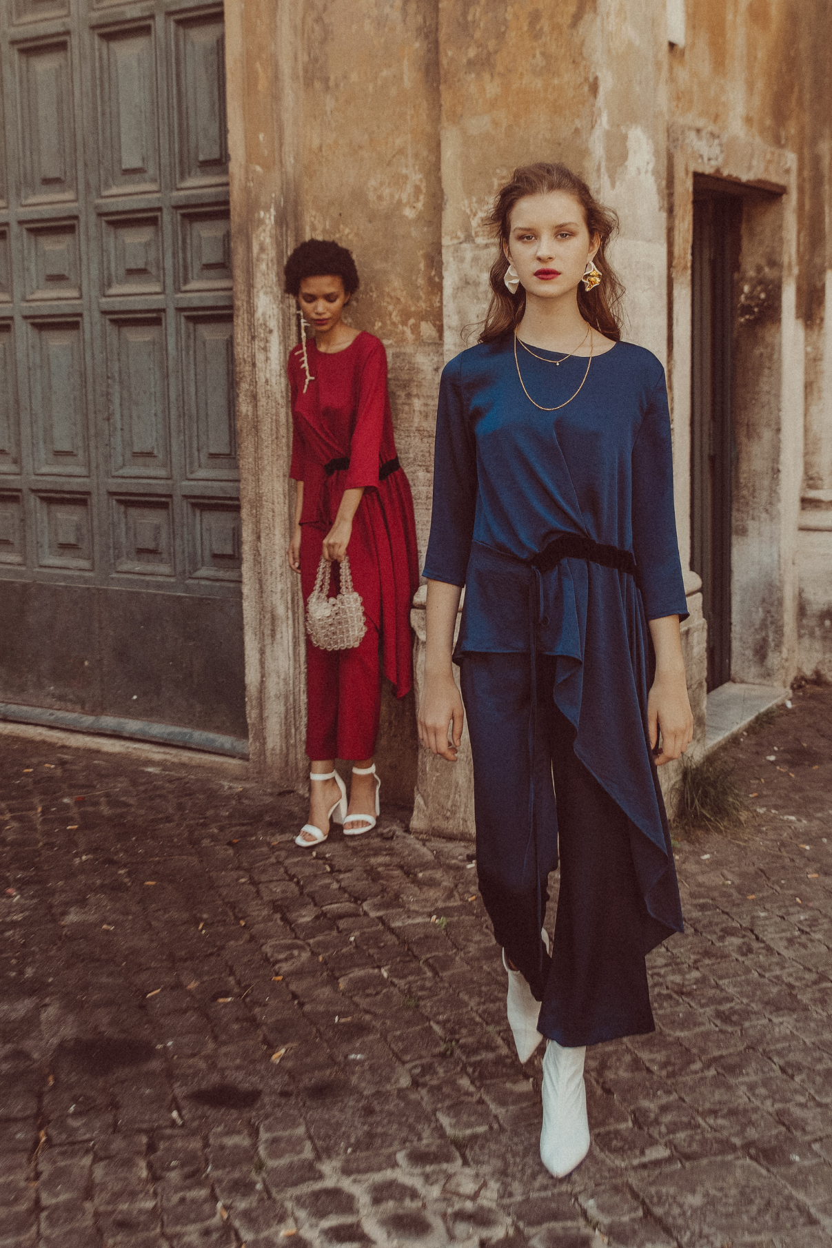 SETBON NAVY IRREGULAR TUNIC