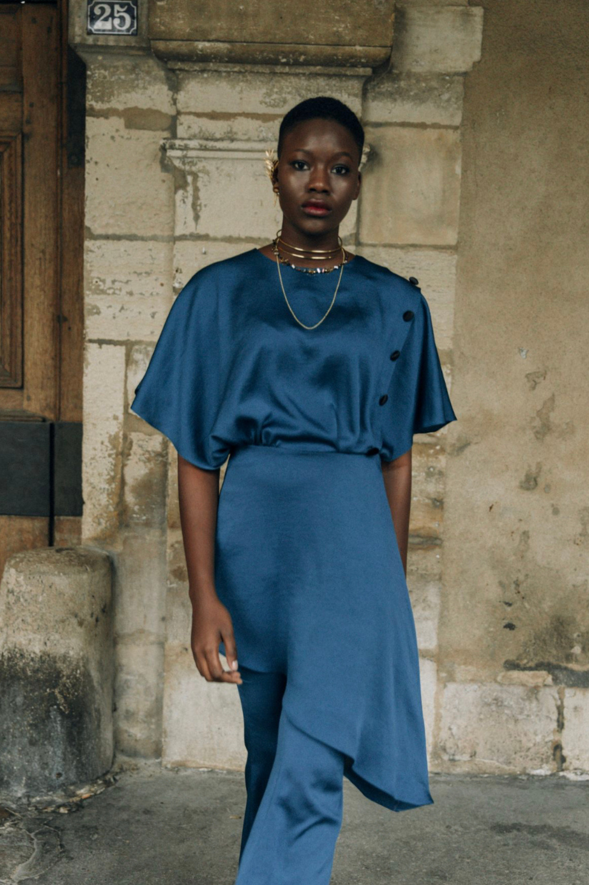ASYMMETRIC TUNIC SETBON BLUE