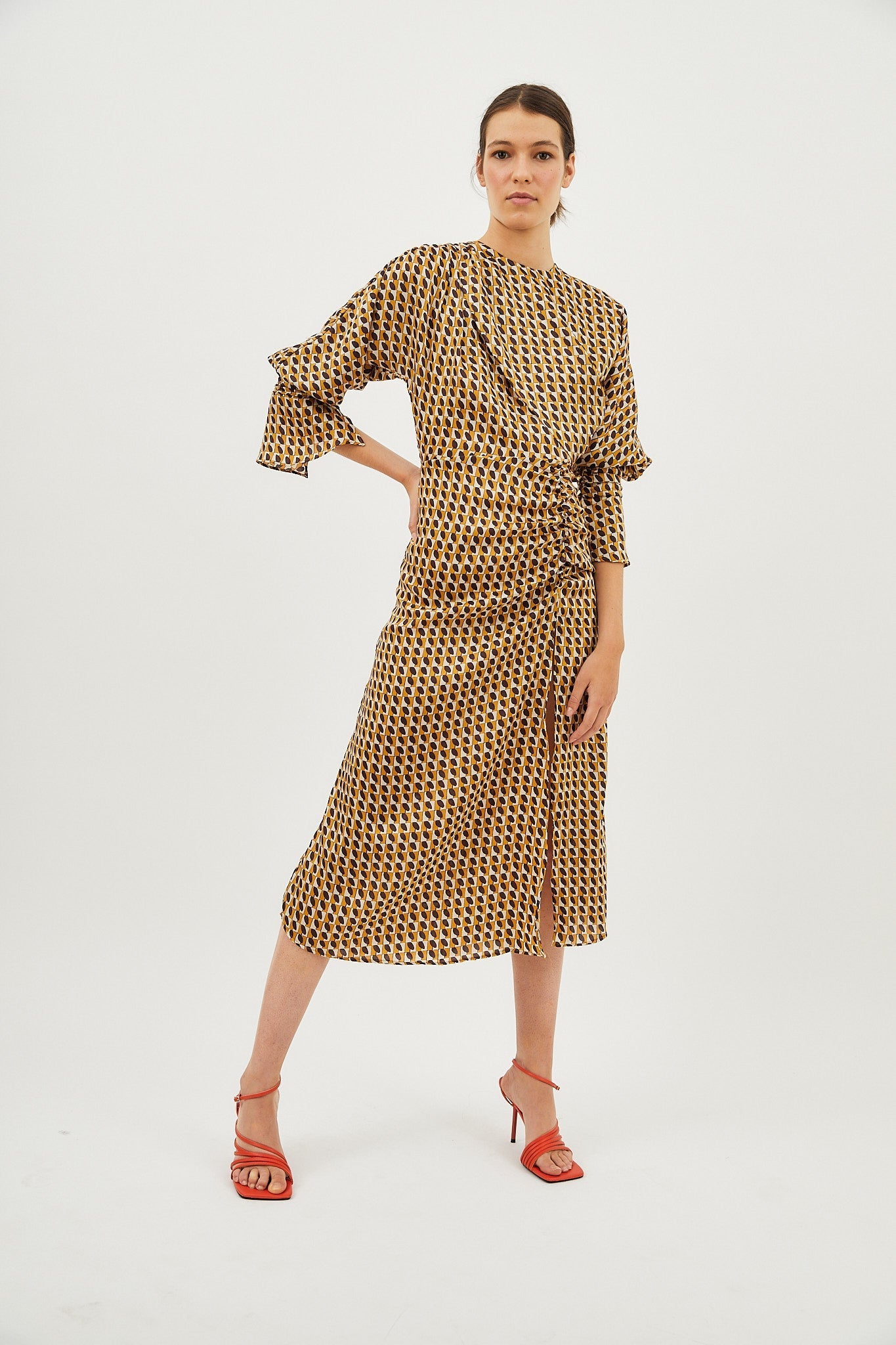 COFFEE WAVES DRESS
