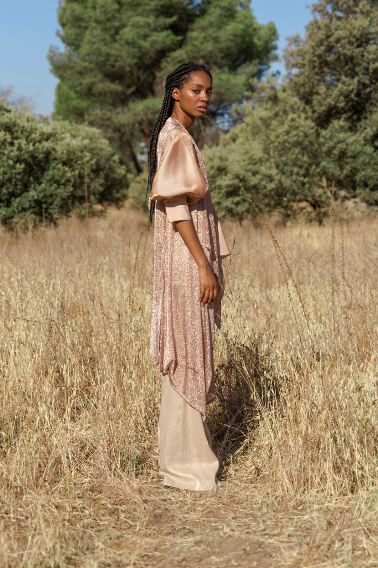 METAL LINEN EIGHTIES PANTS