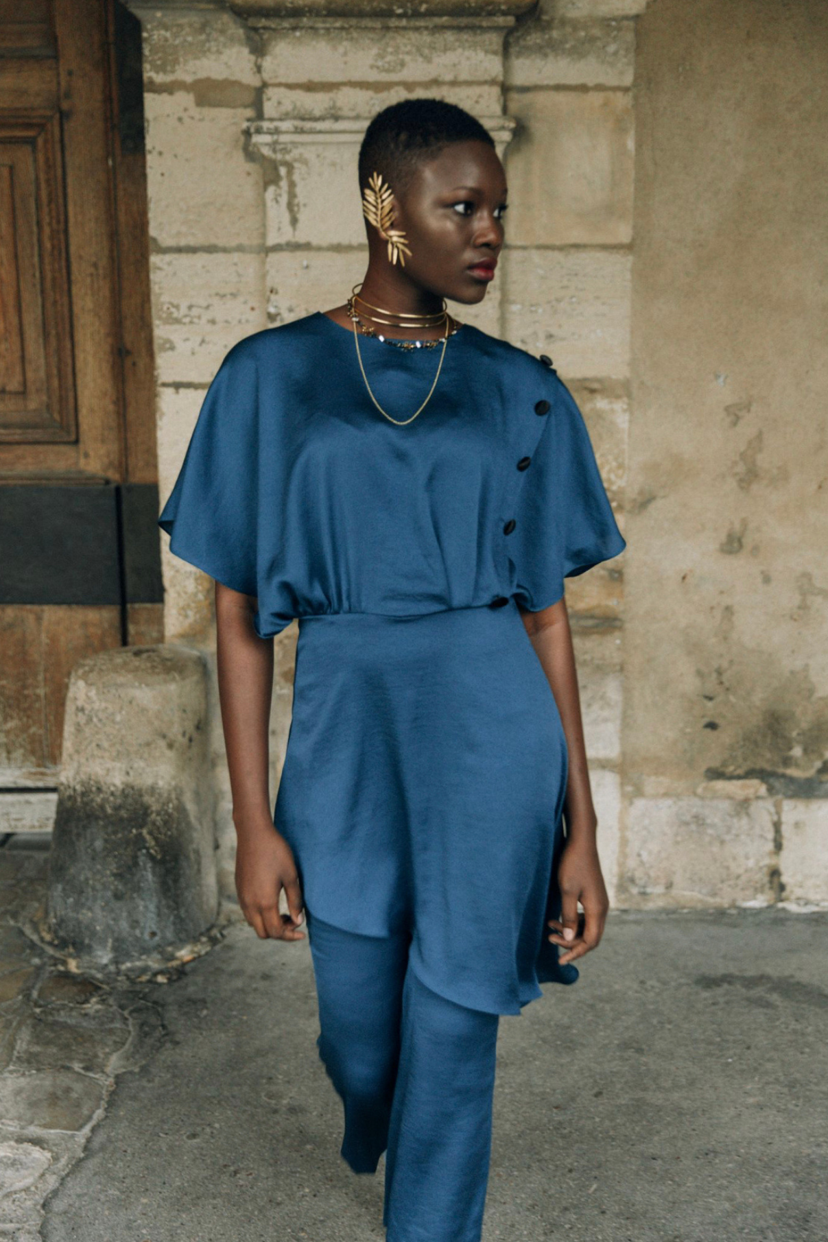 ASYMMETRIC TUNIC SETBON BLUE