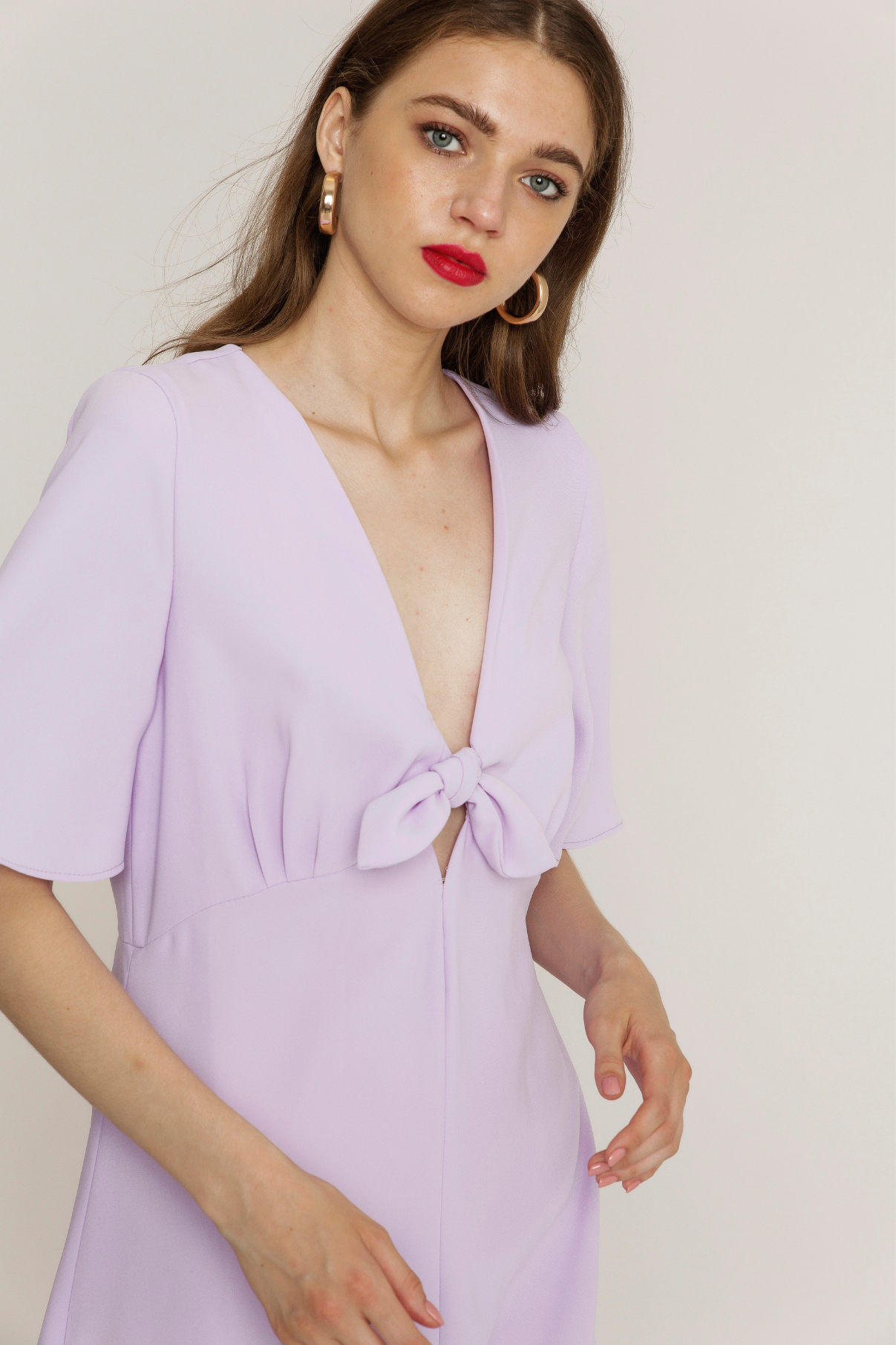 MISSOURI LILAC KNOT DRESS