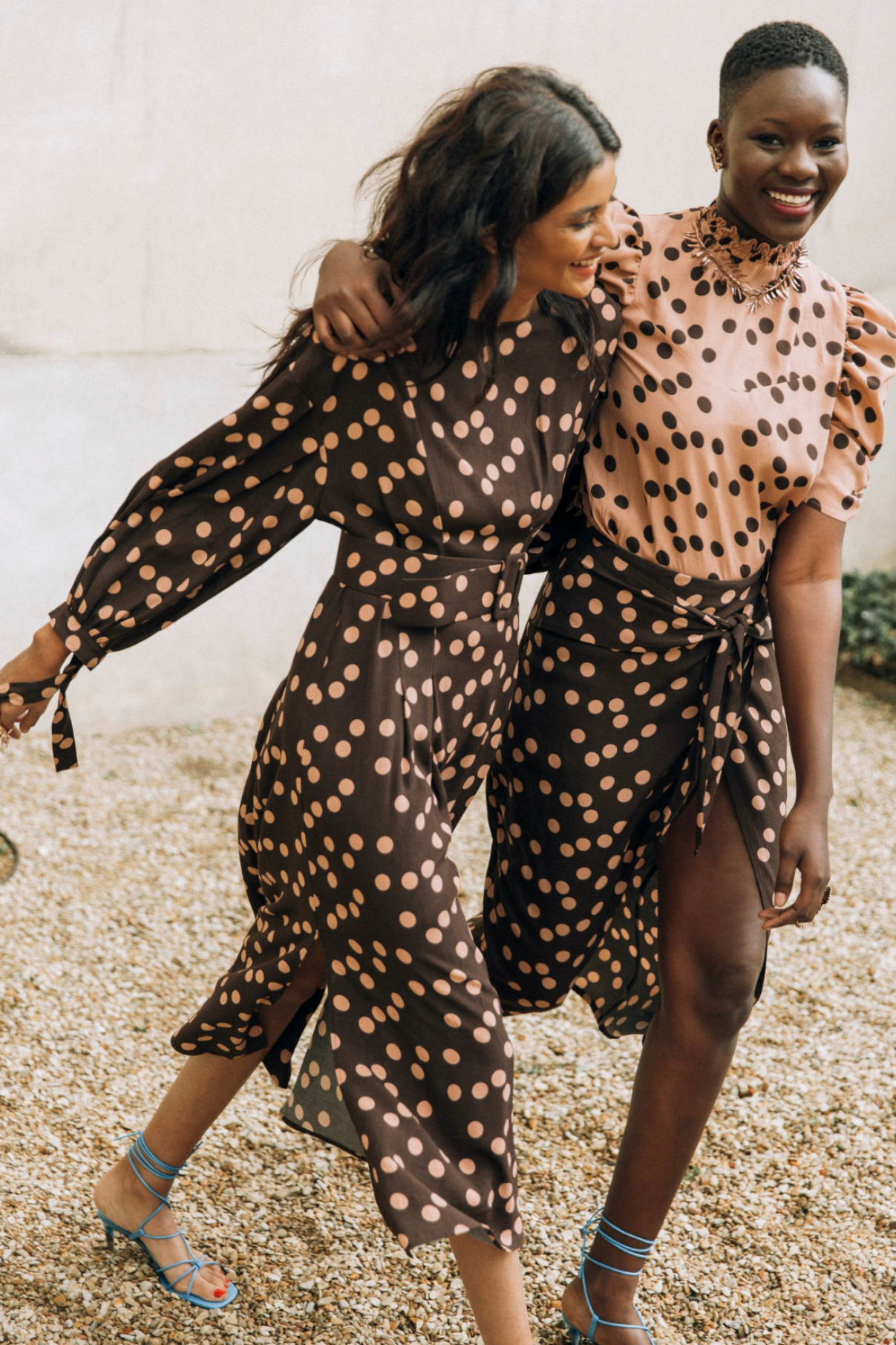 BIARRITZ BROWN POLKA DOT DRESS