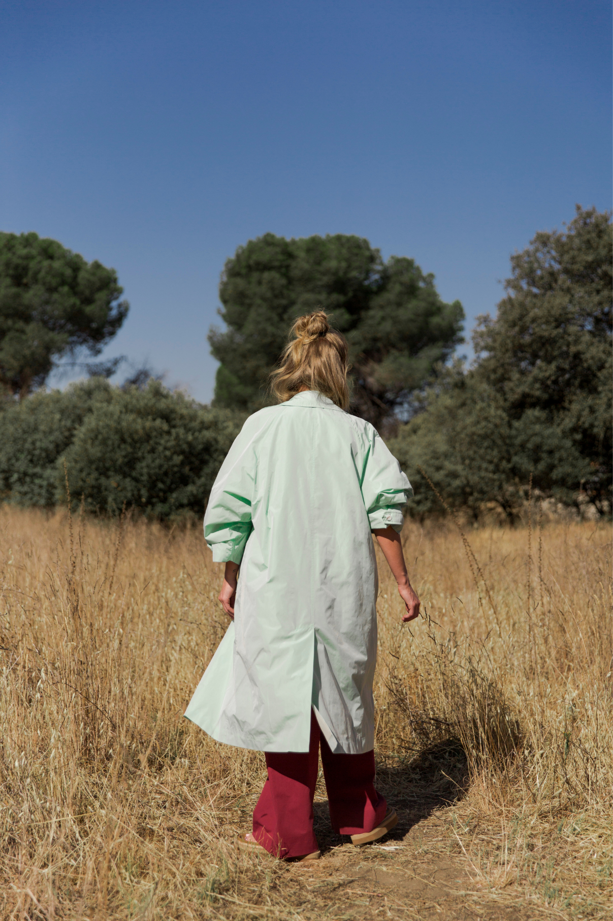 TRENCH COAT OVER TAFETA