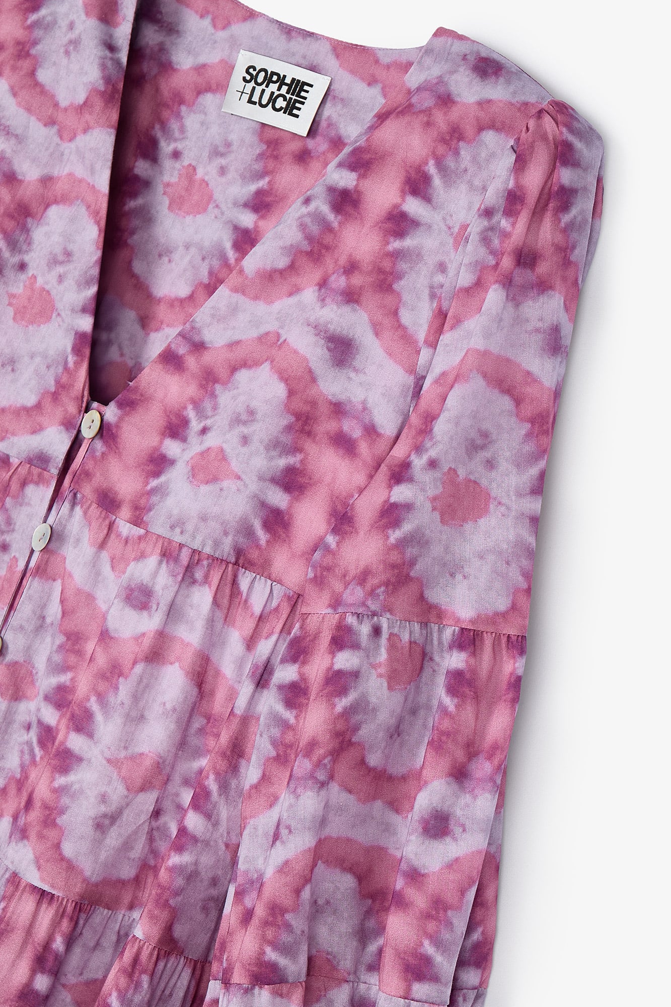 SAVINA TIE DYE PURPLE DRESS