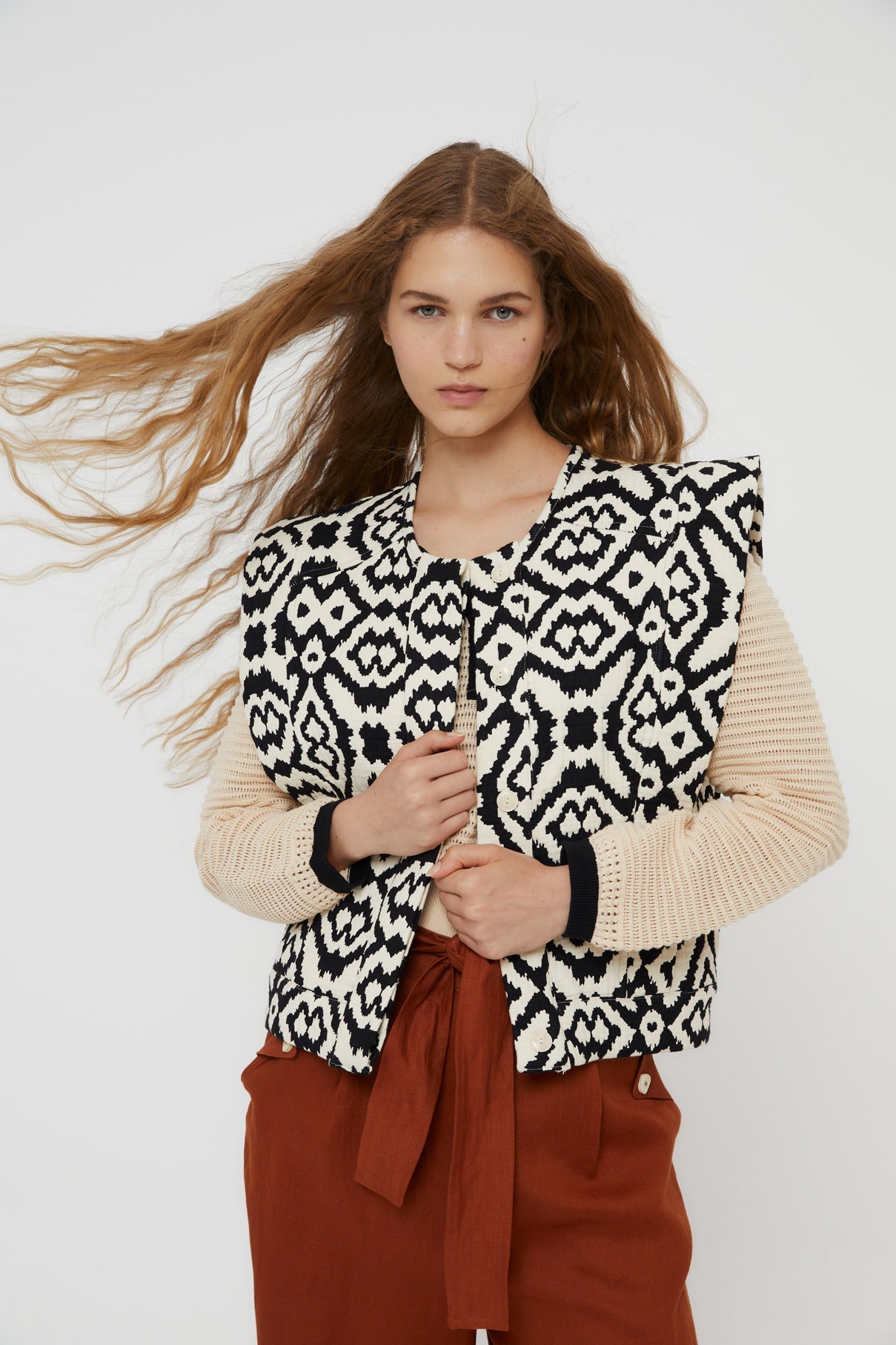 PAULA BLACK PADDED VEST