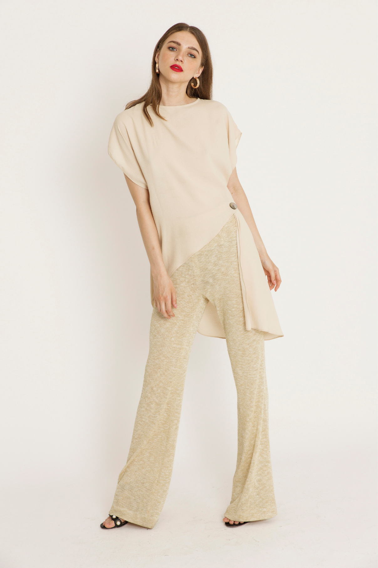 SEVENTY LUREX GOLD PANTS