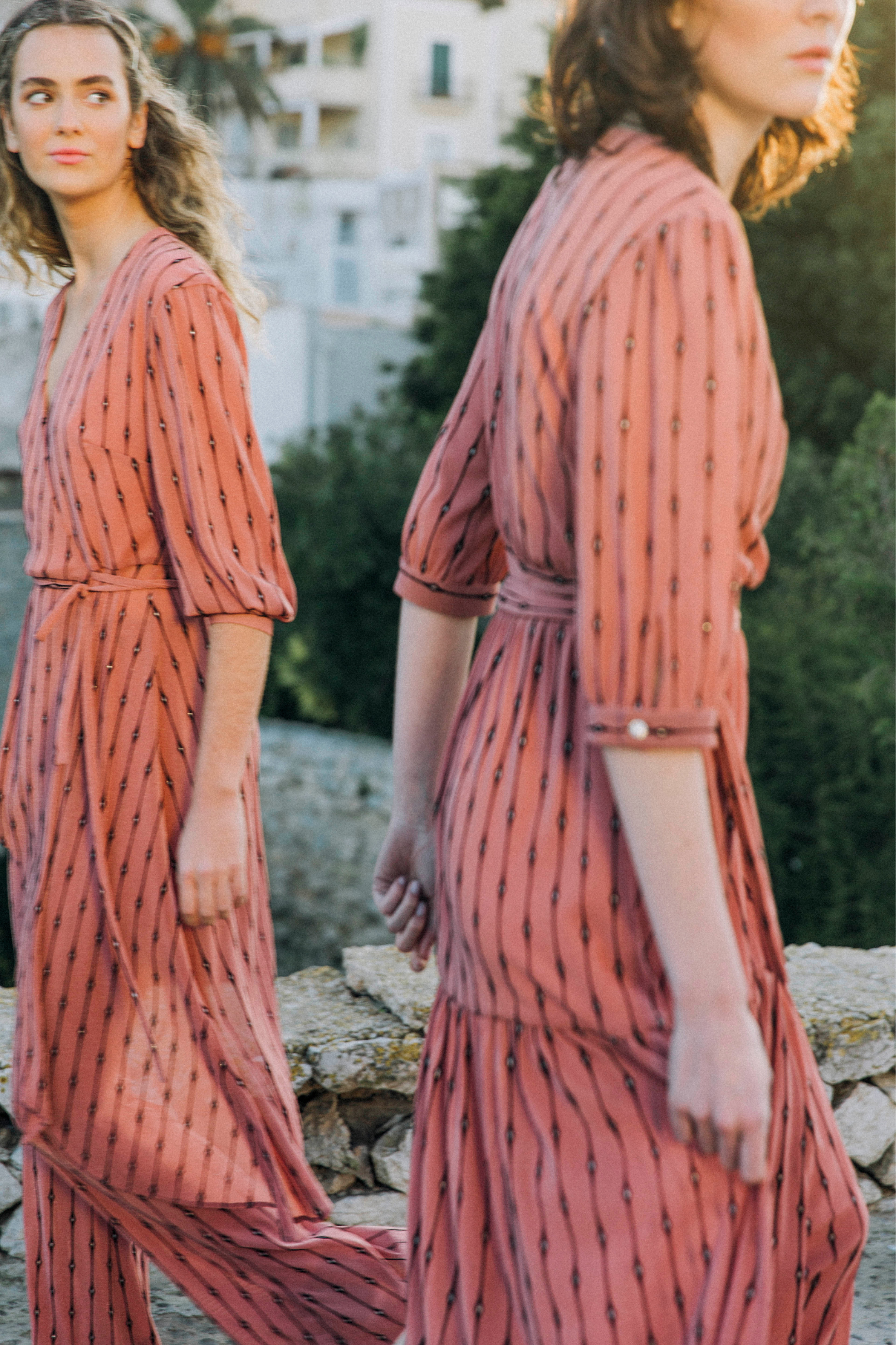 MIRROR WRAP DRESS