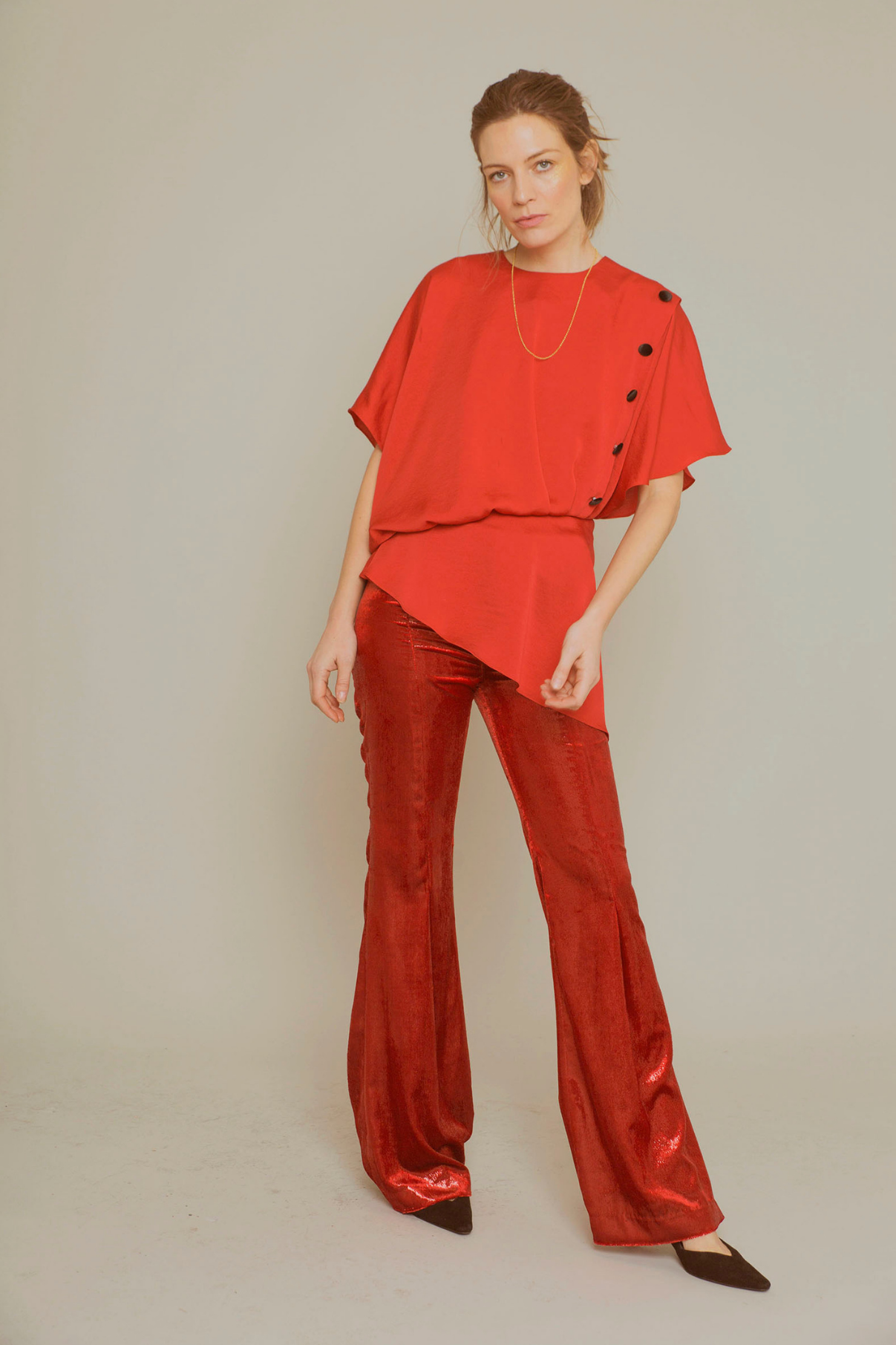 ASYMMETRIC TUNIC RED SETBON