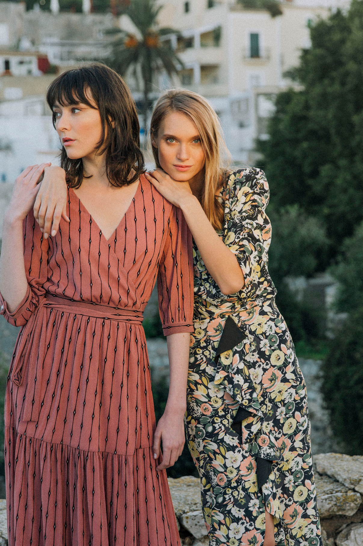 MIRROR WRAP DRESS
