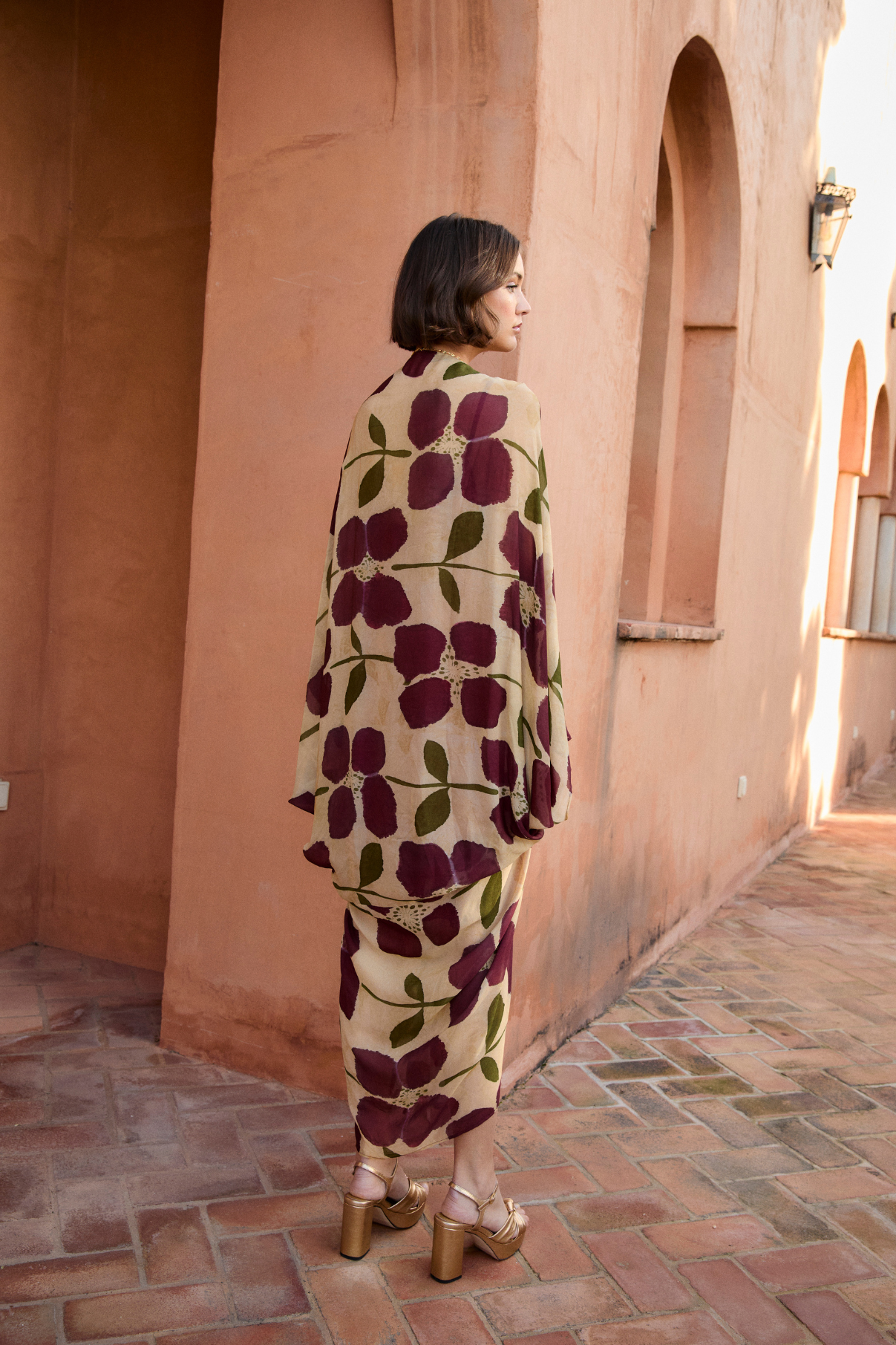 VERO LIRIO BURGUNDY DRESS