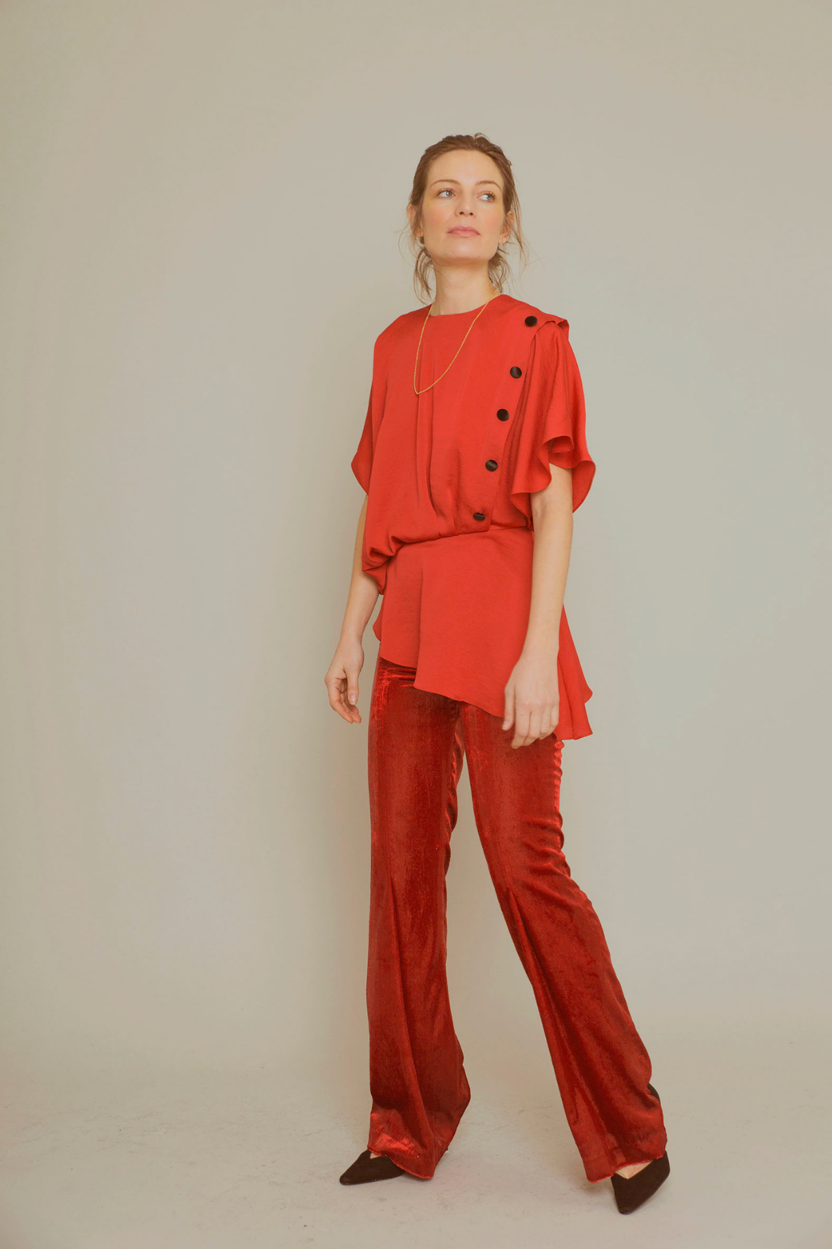 ASYMMETRIC TUNIC RED SETBON