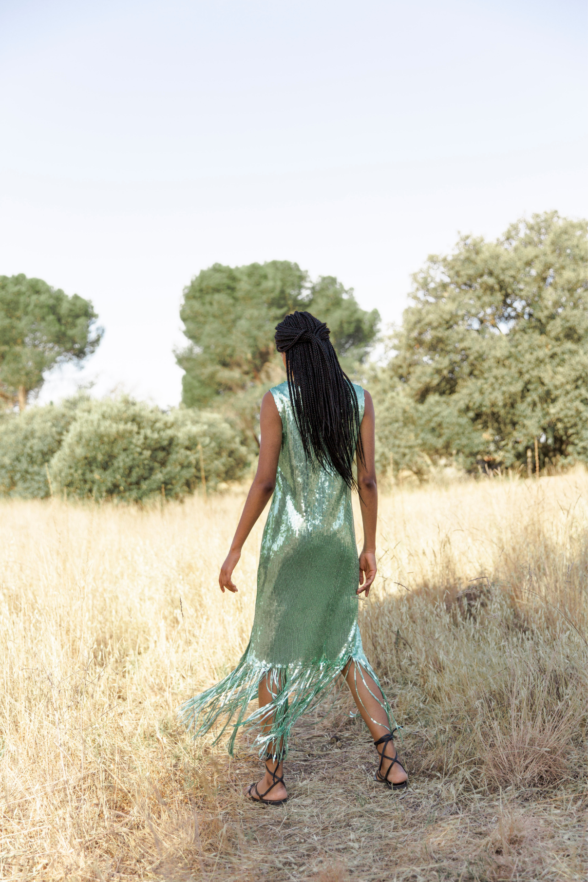 SEQUIN FRINGE DRESS
