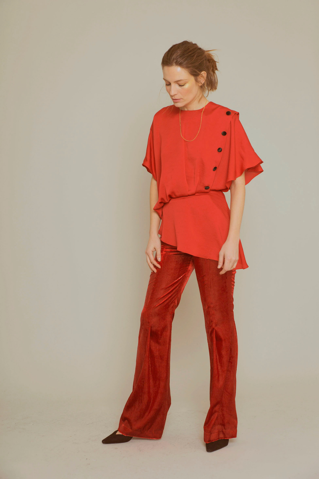 ASYMMETRIC TUNIC RED SETBON