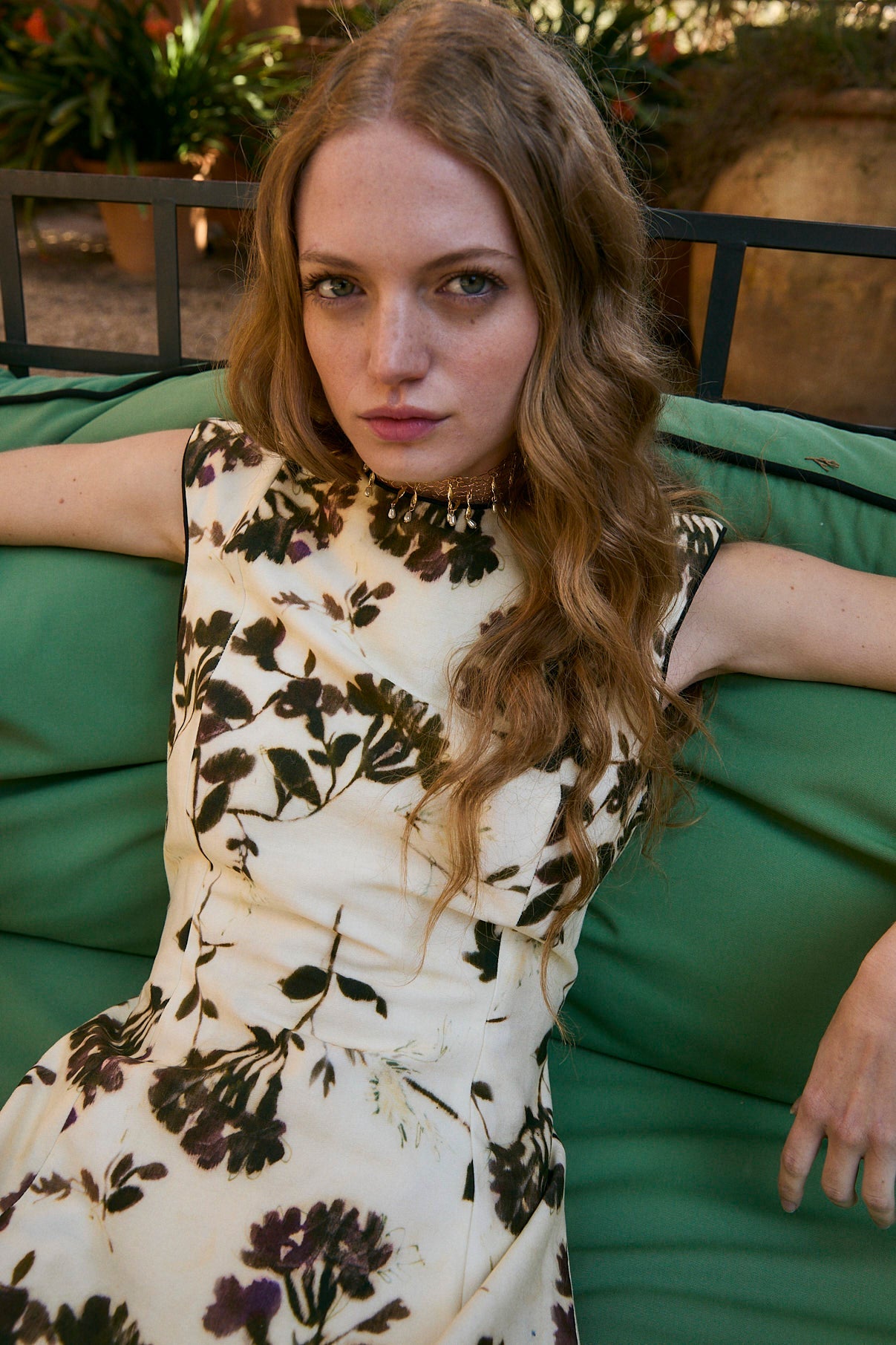 RAW LILAC COLUMN DRESS