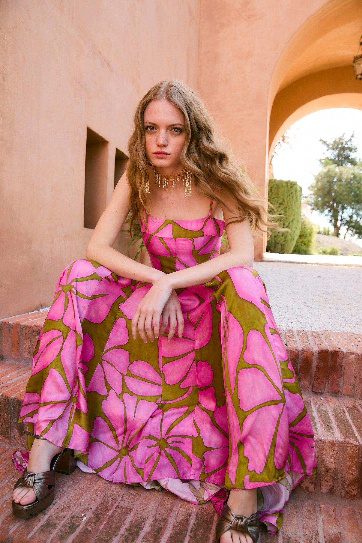 CORINTIA FIJI STRAWBERRY DRESS