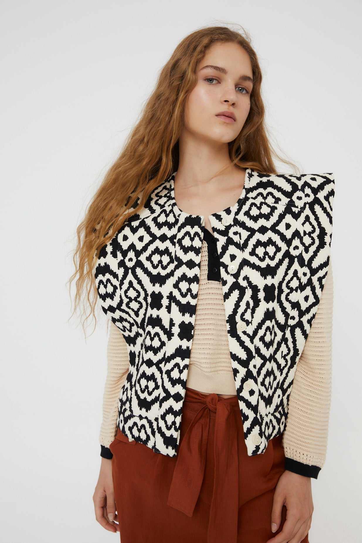 PAULA BLACK PADDED VEST