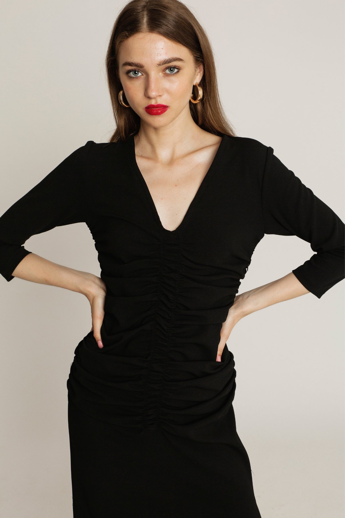 BLACK ROCHAS RUBBER DRESS
