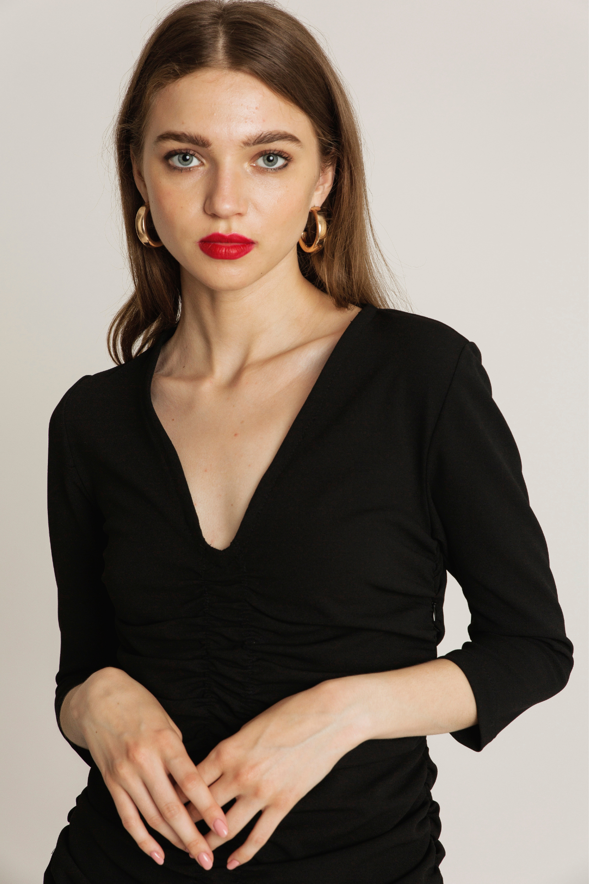 BLACK ROCHAS RUBBER DRESS