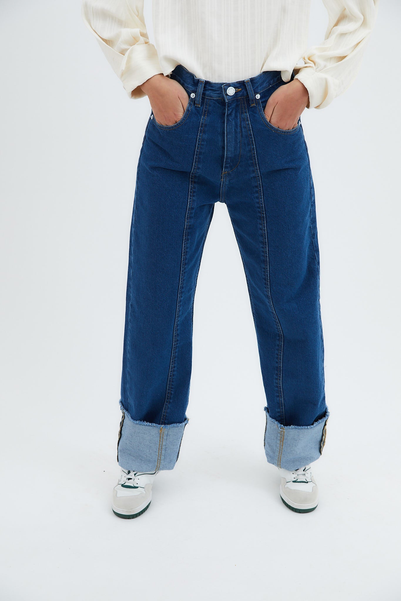 90'S BLUE TWILL JEANS