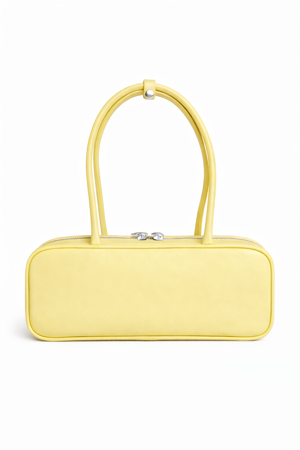 BOLSO BAGUETTE PIEL VAINILLA