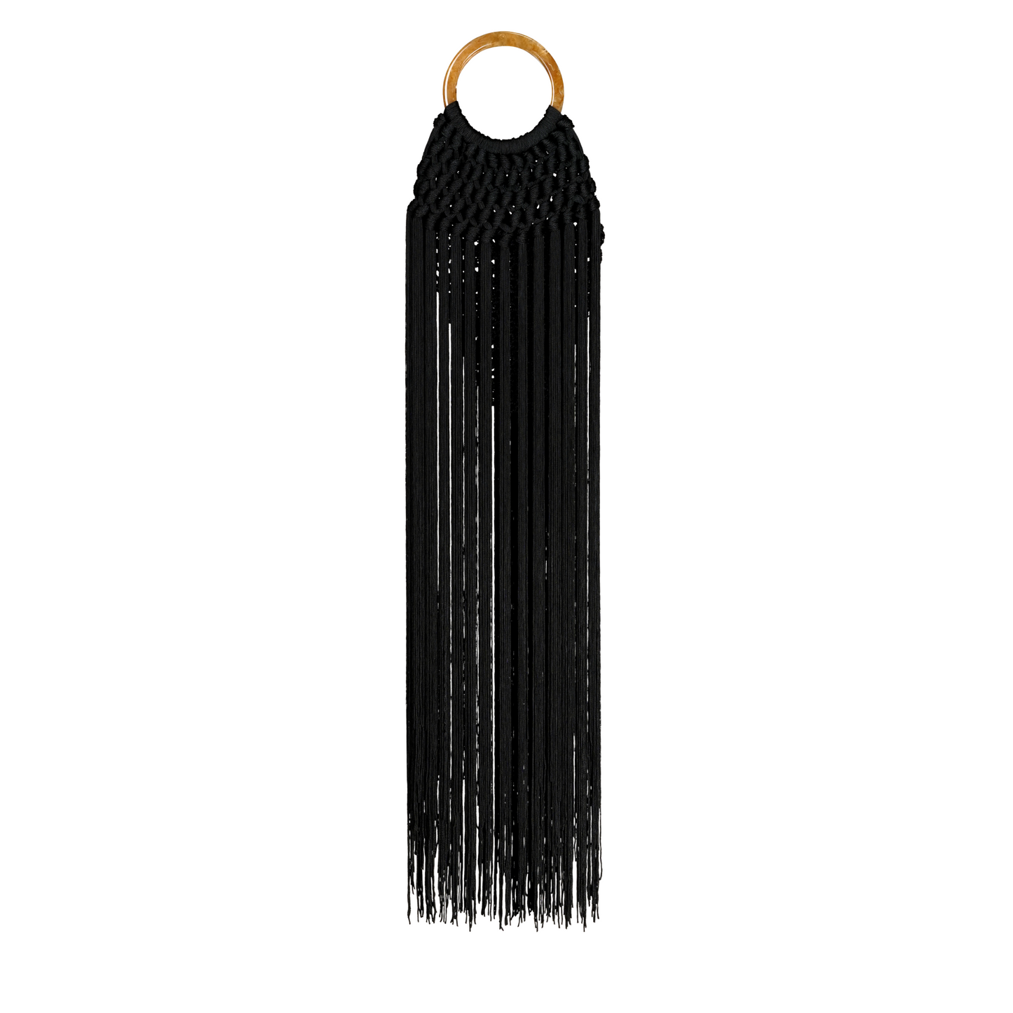 BLACK FRINGE BAG