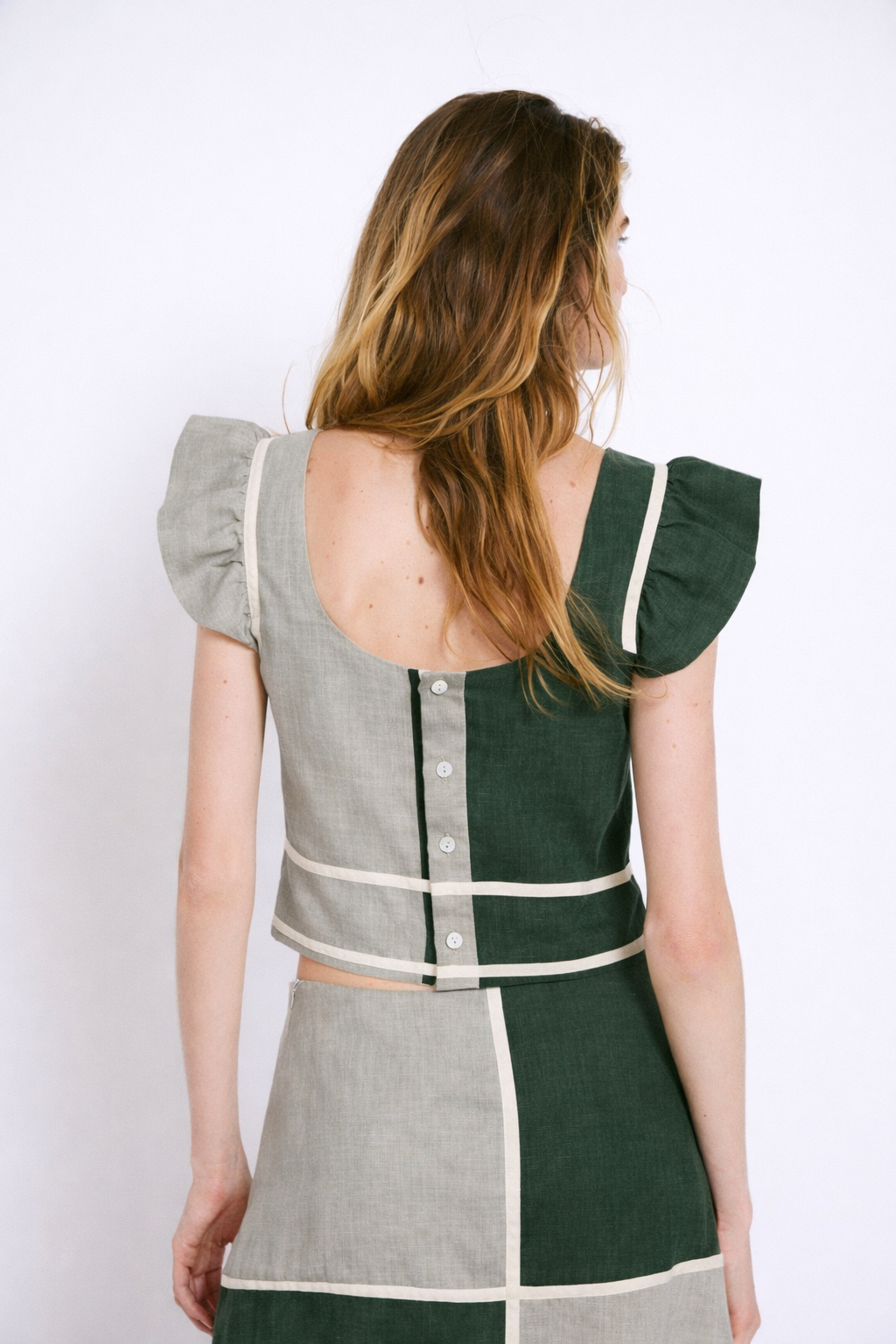 TOTAL LOOK WOMEN LINEN GREEN
