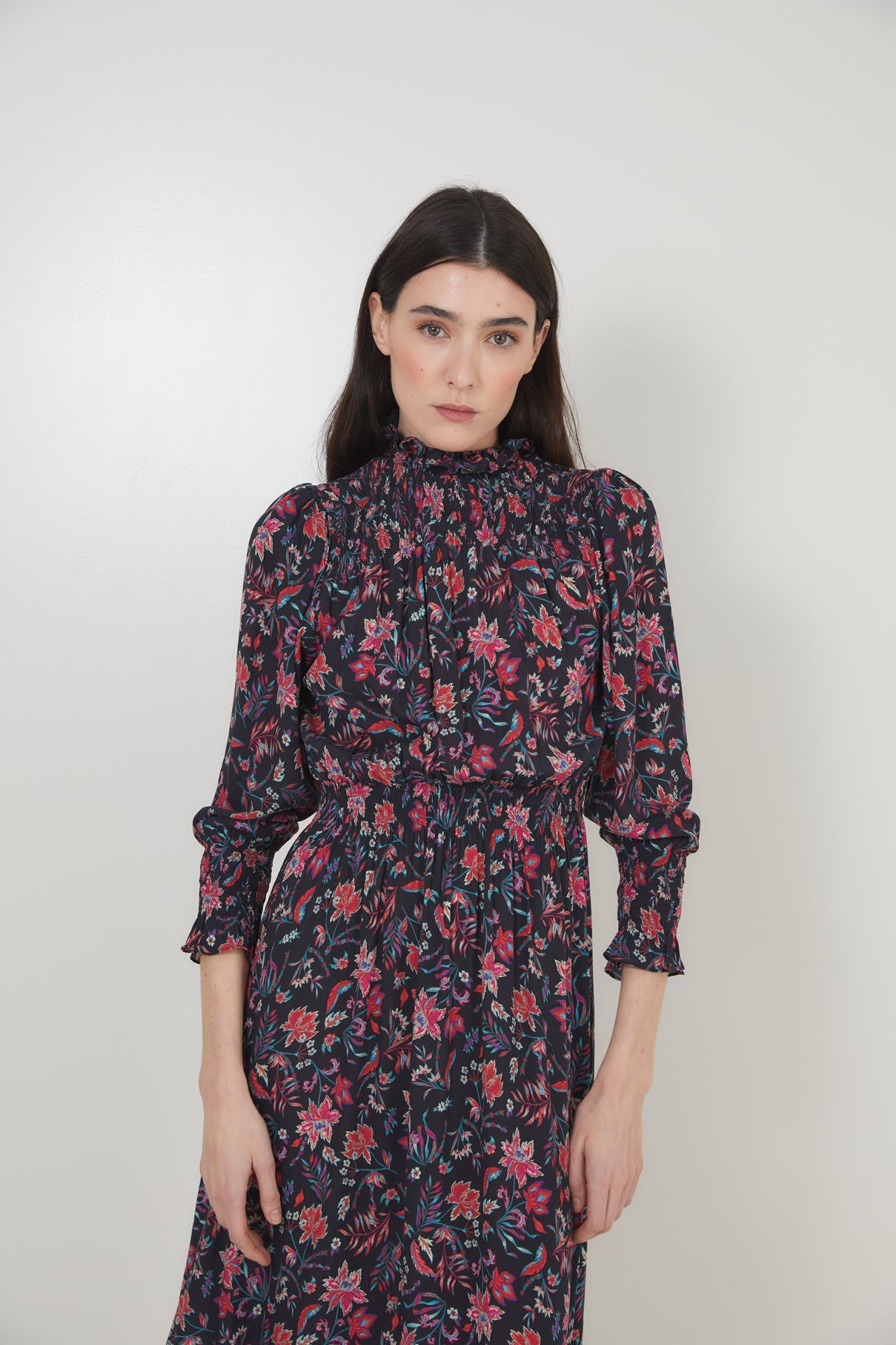 BLACK PROVENCE NEST DRESS