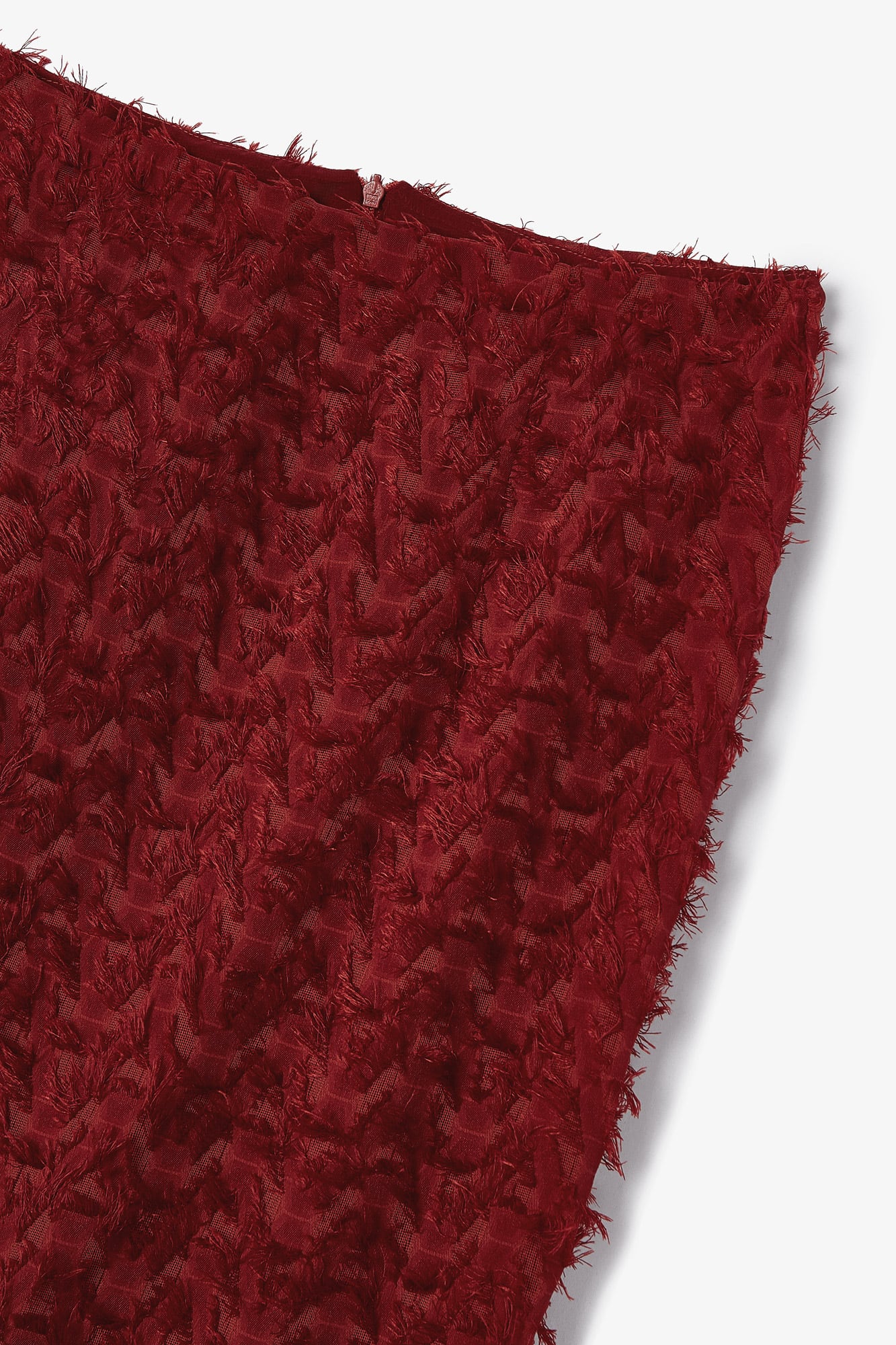 TUBE SKIRT WITH TILE FRINGES