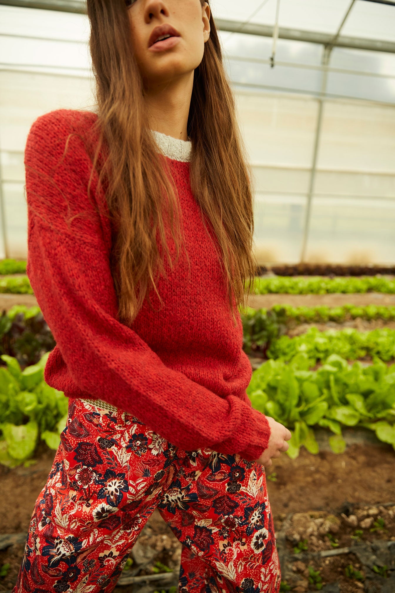 SLOUCHY FLOWER PANTS