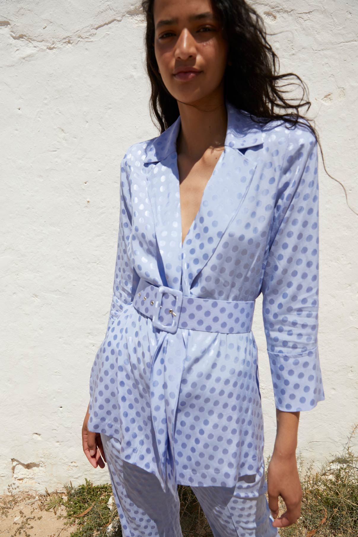 TOTAL LOOK LION INDIGO TOPO