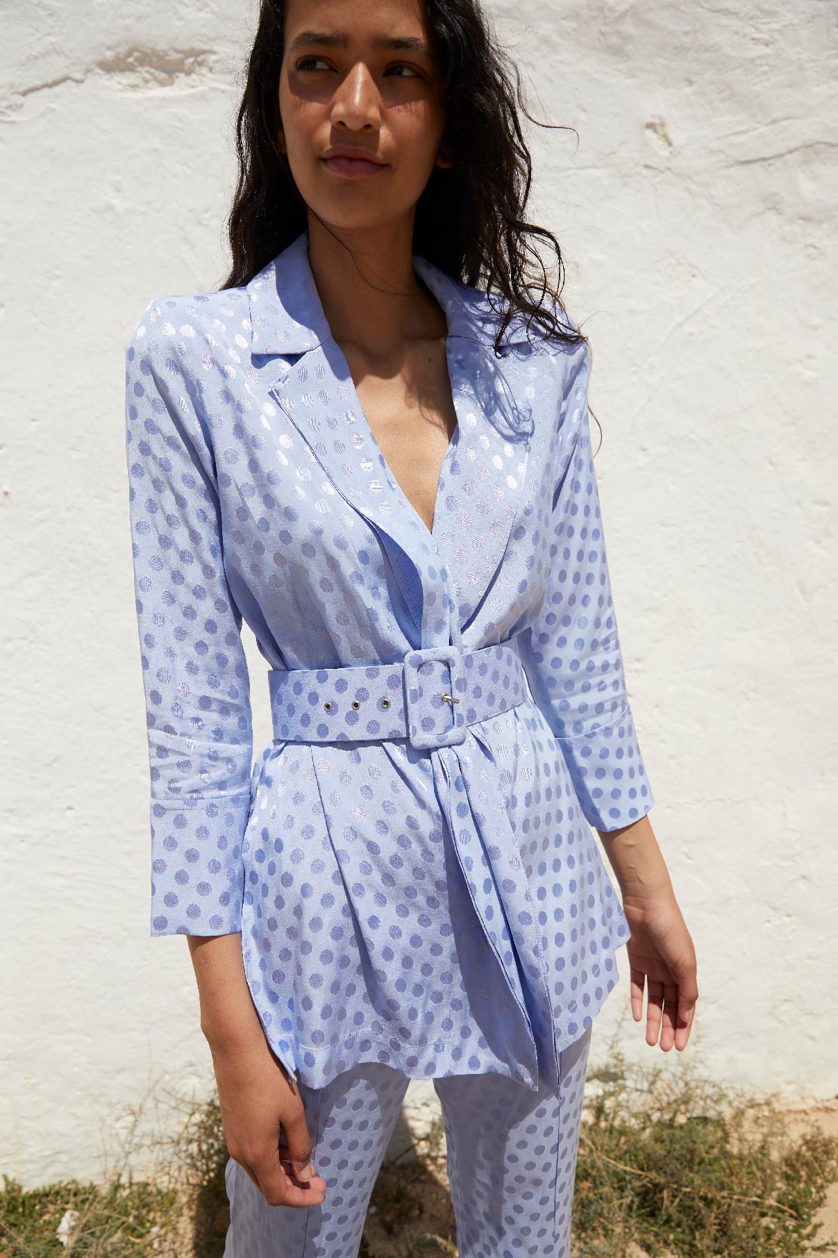 TOTAL LOOK LION INDIGO TOPO