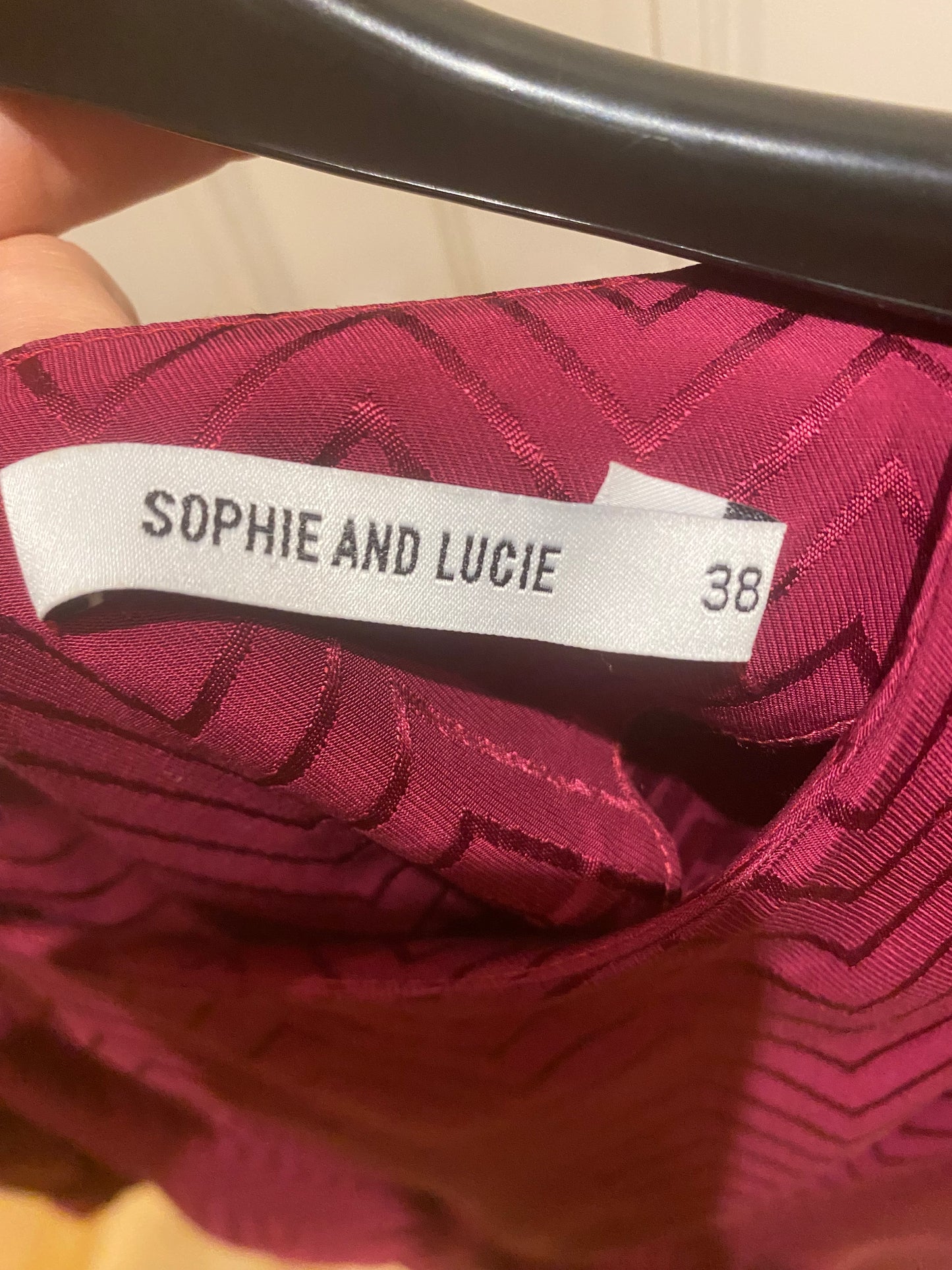 Vestido rojo frambuesa