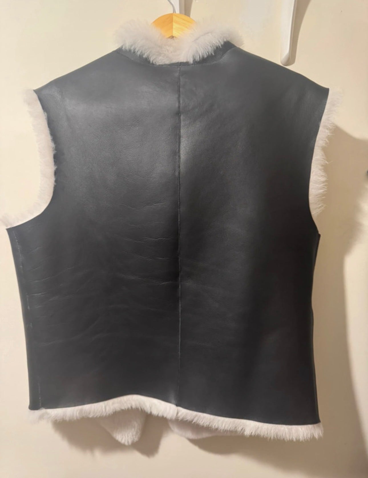 Chaleco Woody piel negro