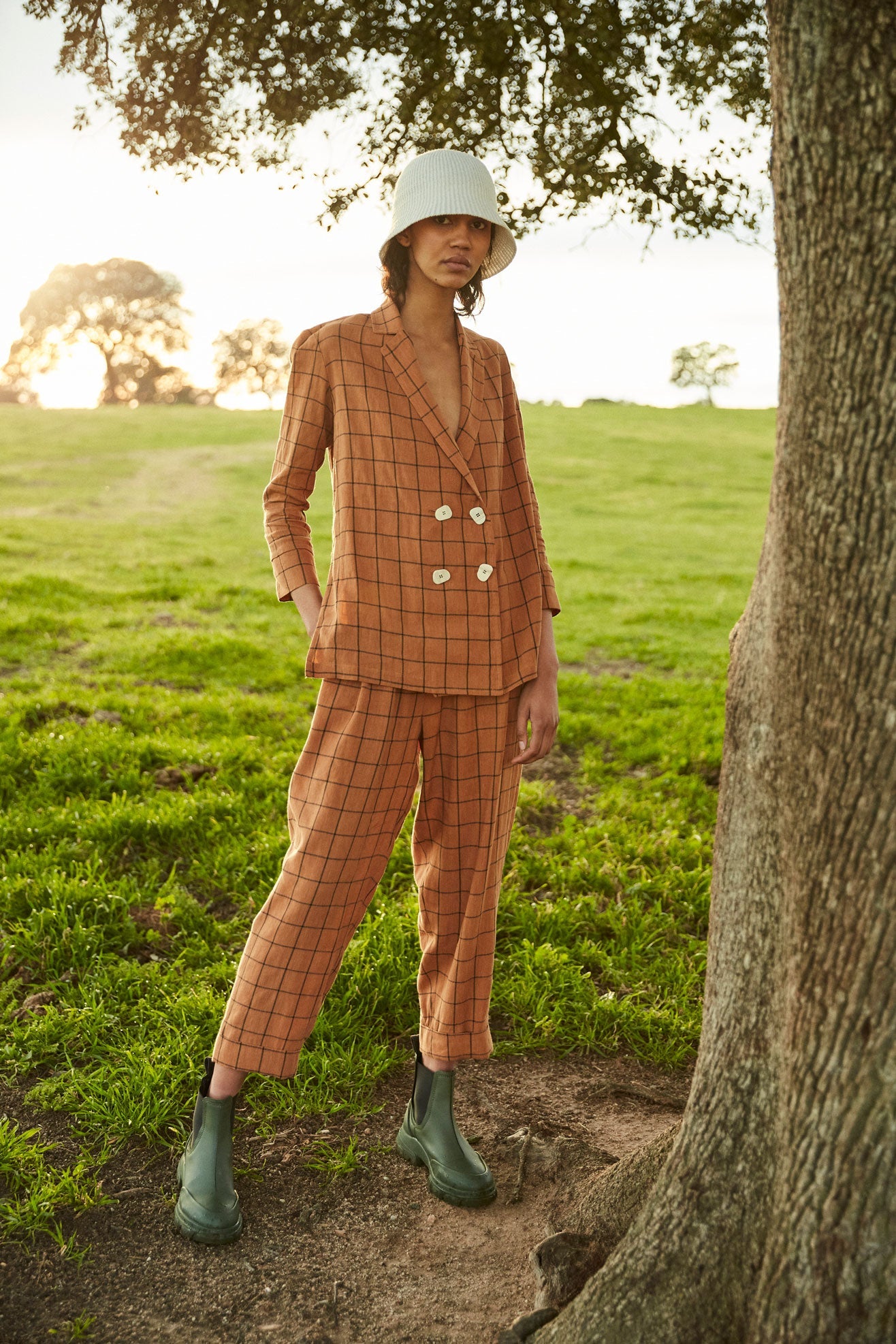 TOTAL LOOK SLOW CUADRO TEJA