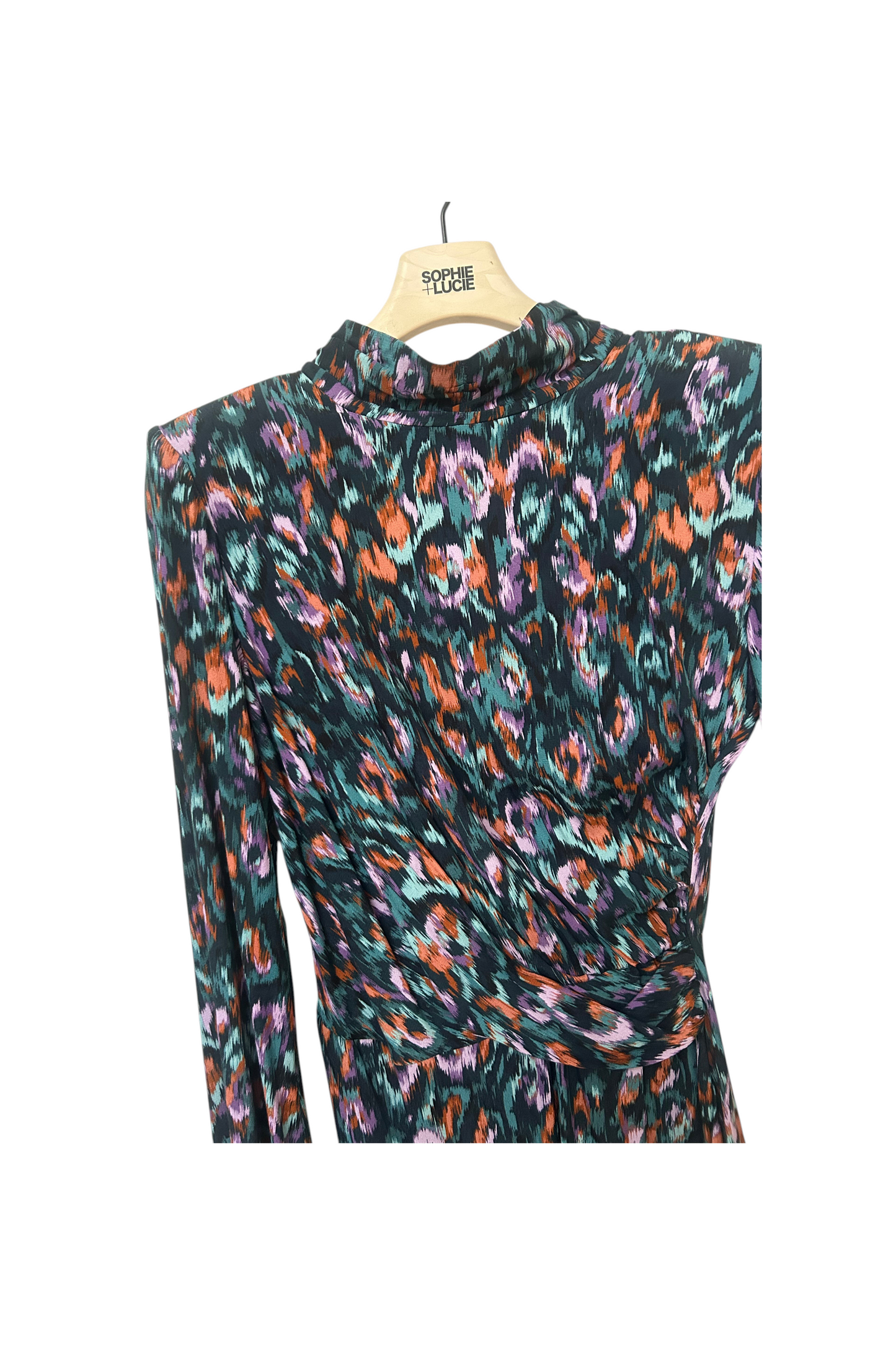 VESTIDO BORE MANCHA ESTAMPADO