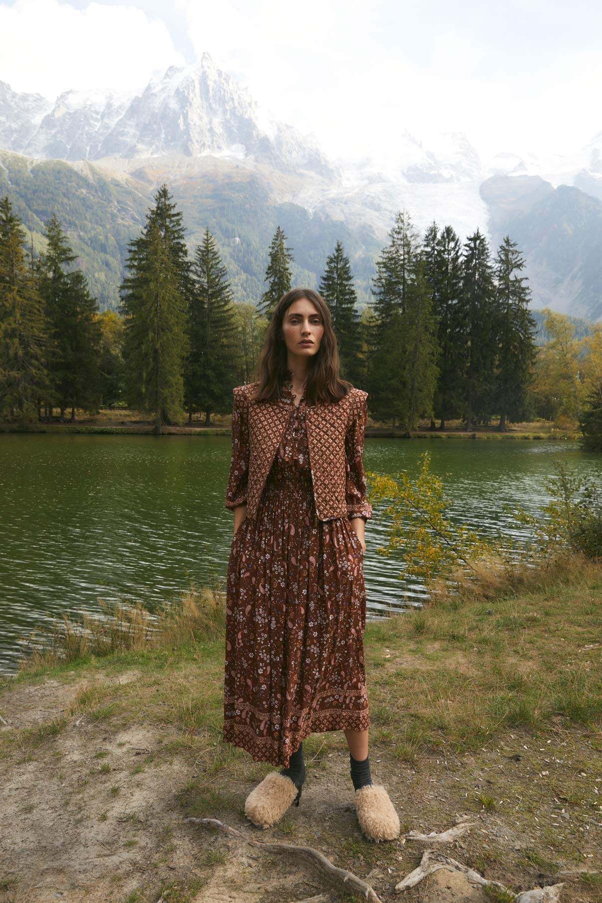 CAMEL GRECAS GRECAS DRESS