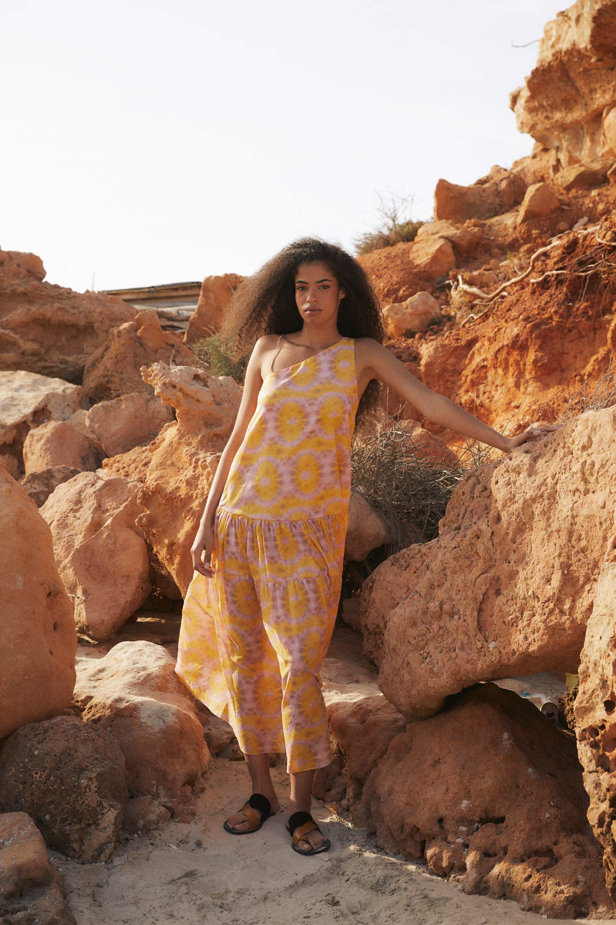 MALLORCA INDIAN YELLOW DRESS