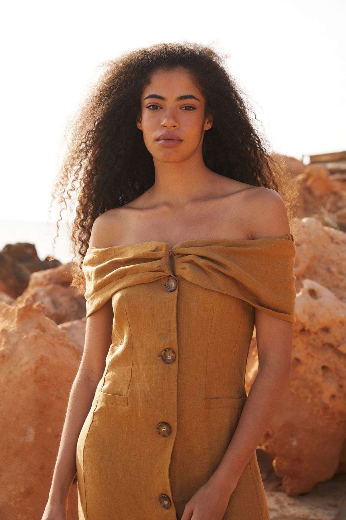 CABRERA CURRY LINEN DRESS