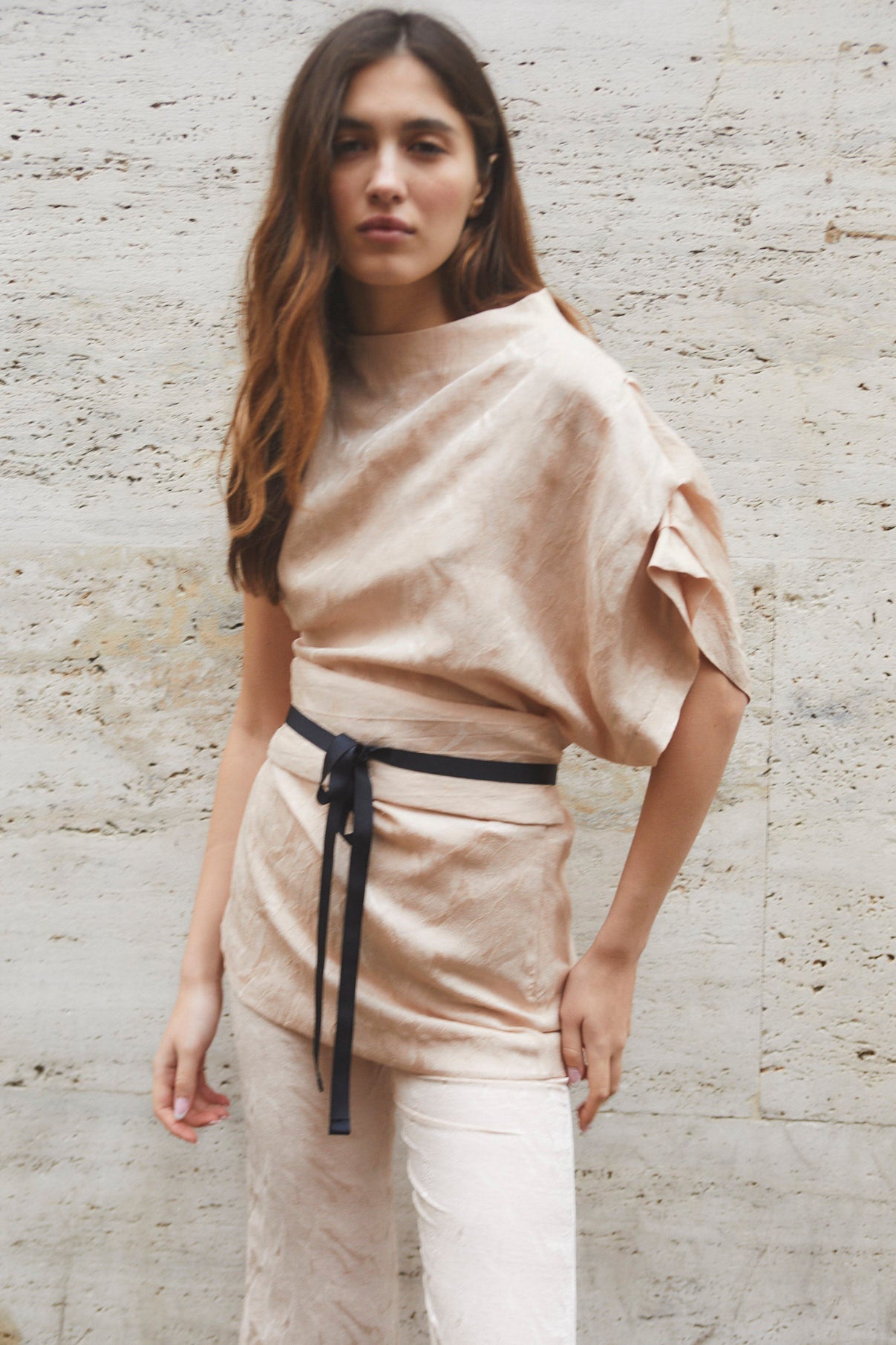 HARA JCQ RUSTIC NUDE TUNIC